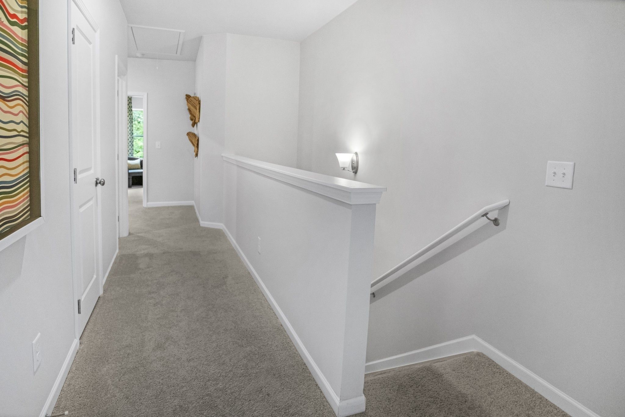 This picture is from our furnished and decorated model home in the community.  Window placement and