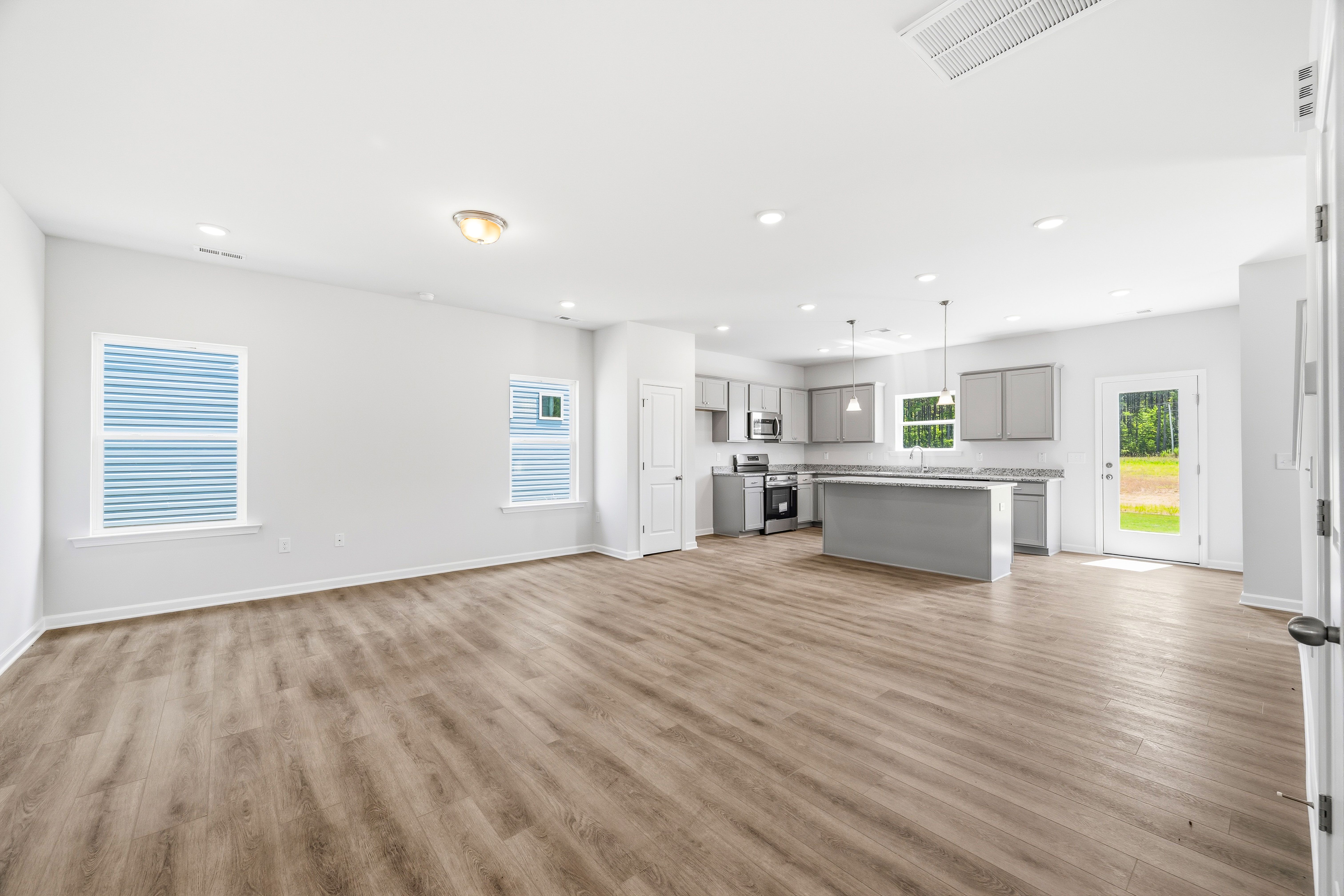 Living Area and Kitchen