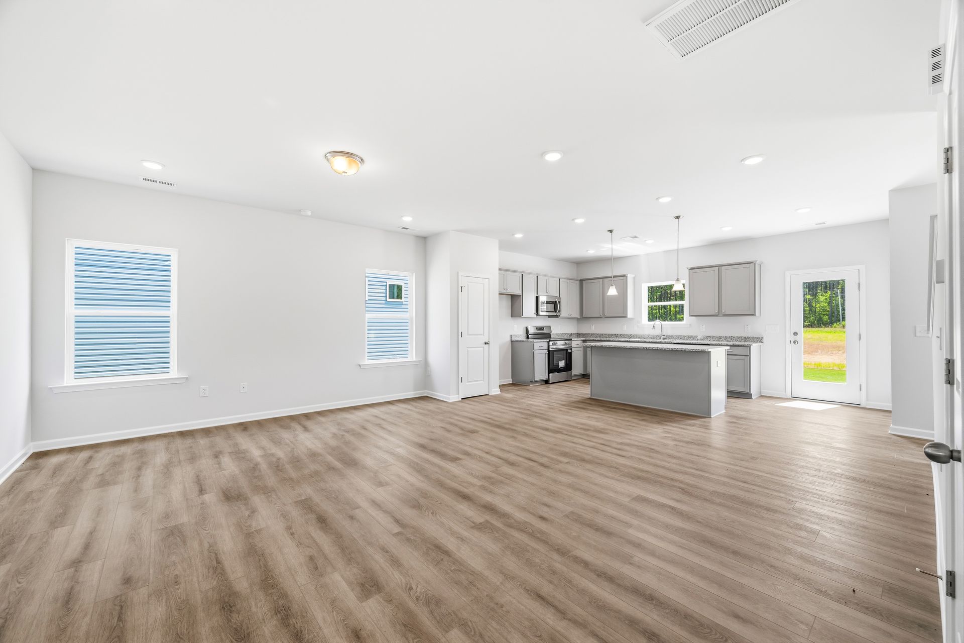 Living Area and Kitchen
