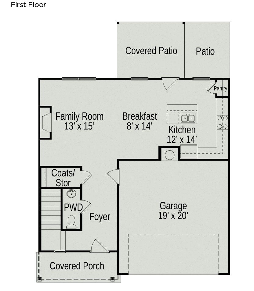 *First floor.*
