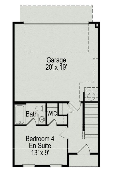1st floor layout with main level 4th bedroom option. Two car garage NOT TANDEM.