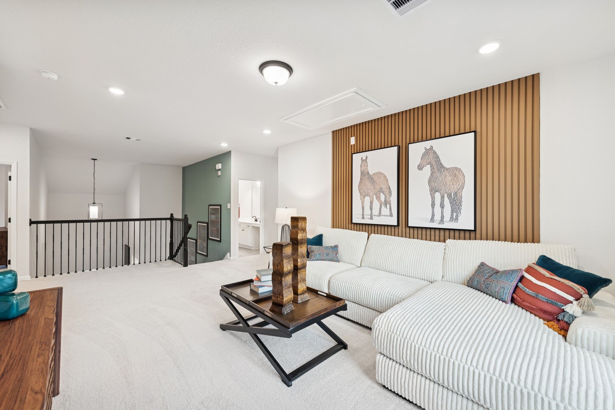The Princeton II- Loft/Upstairs Game Room. Staged model home shown for illustration only; actual fe