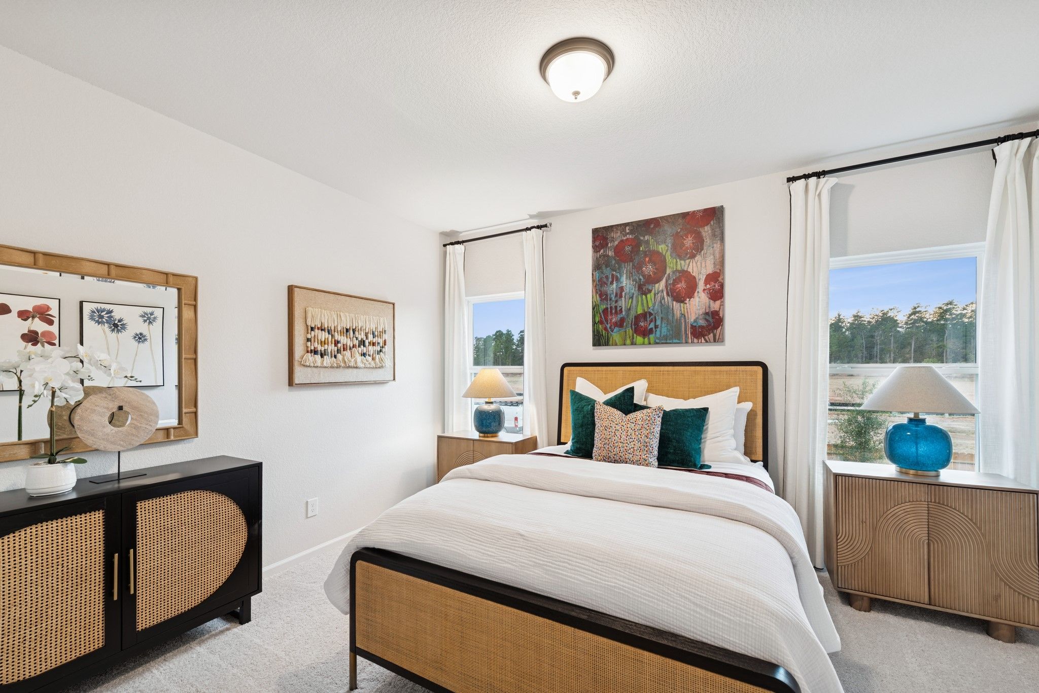 The Princeton II- Bedroom 2. Staged model home shown for illustration only; actual features, colors