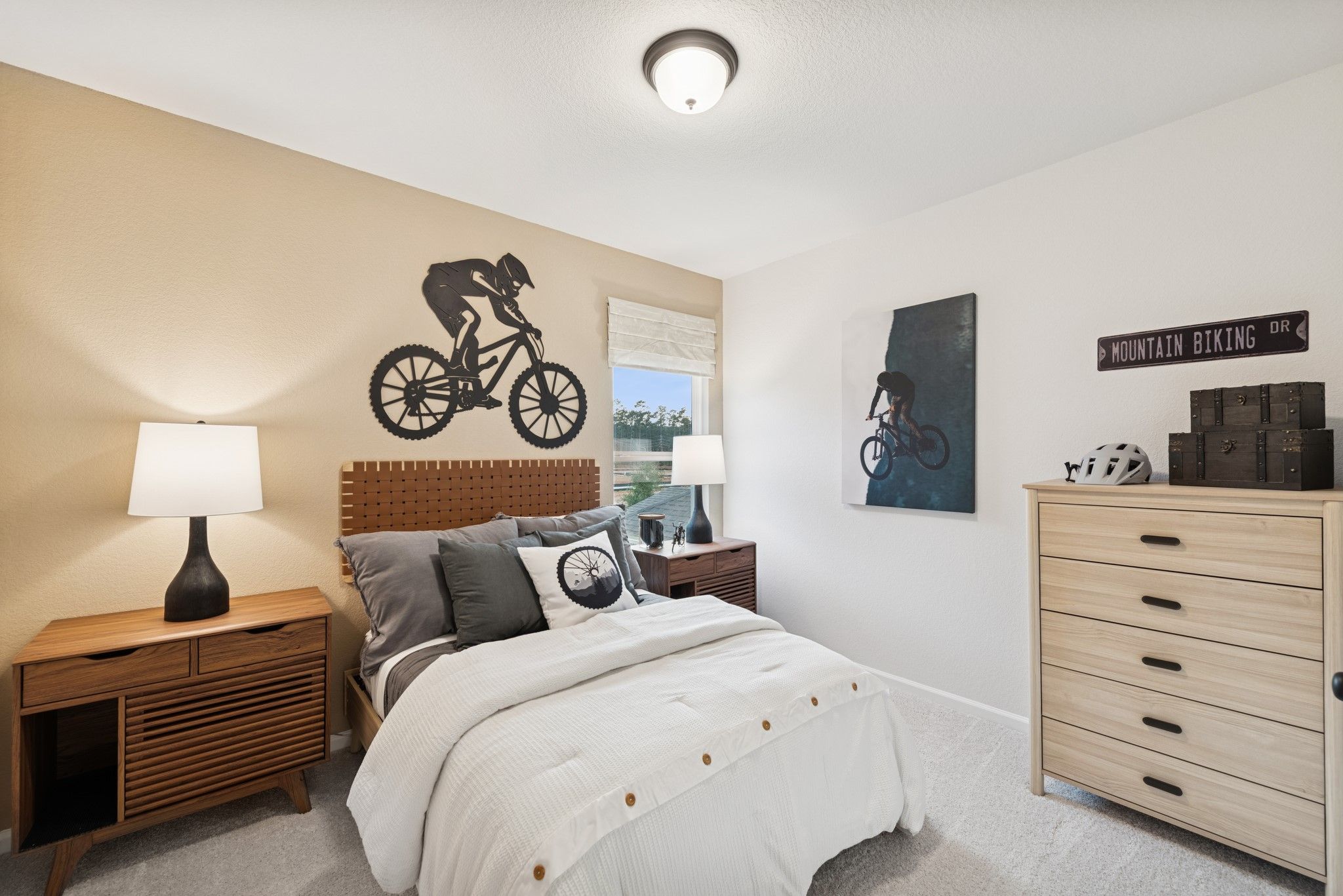 The Princeton II- Bedroom 5. Staged model home shown for illustration only; actual features, colors
