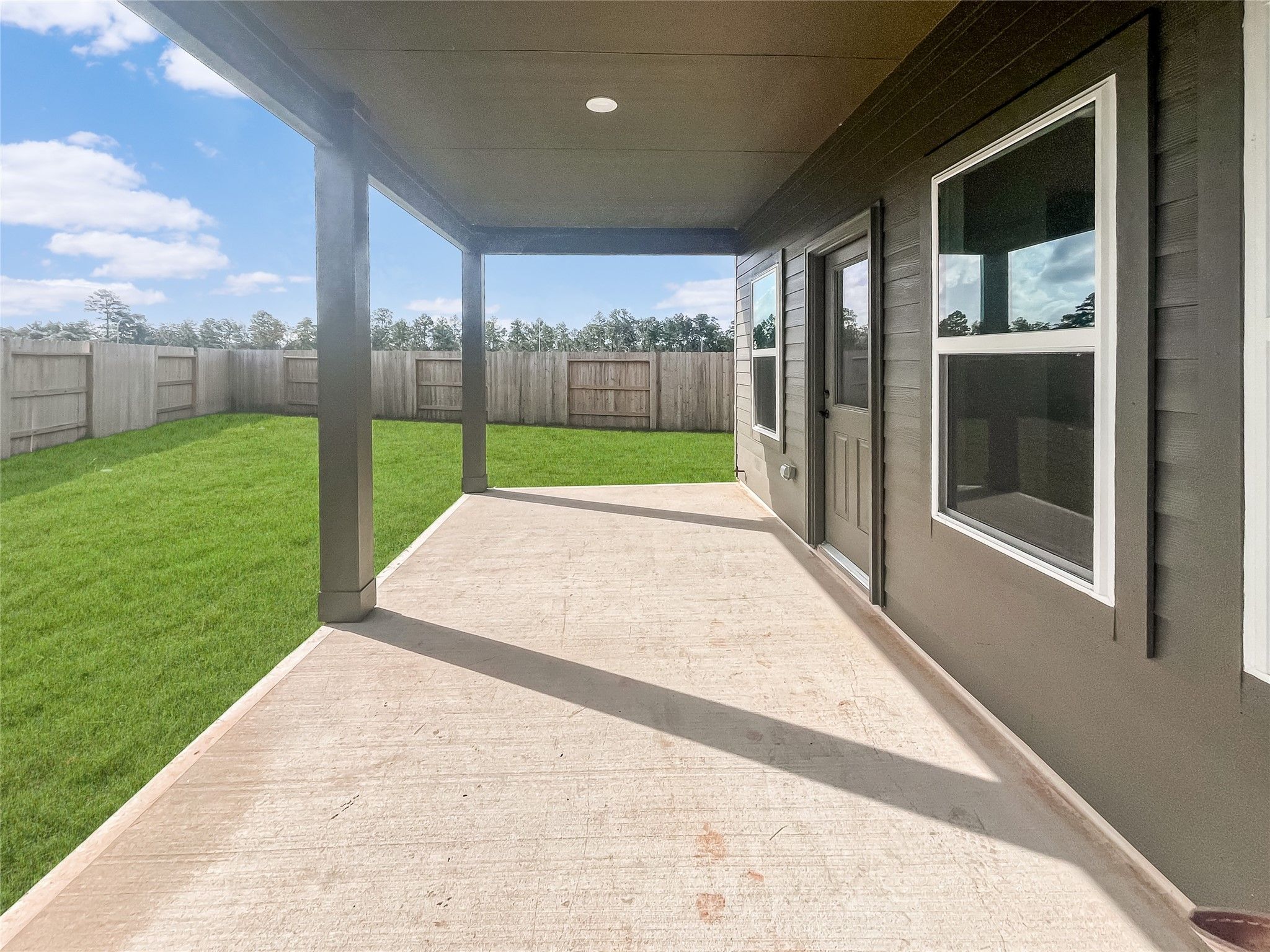 The Princeton II- Rear Covered Patio.