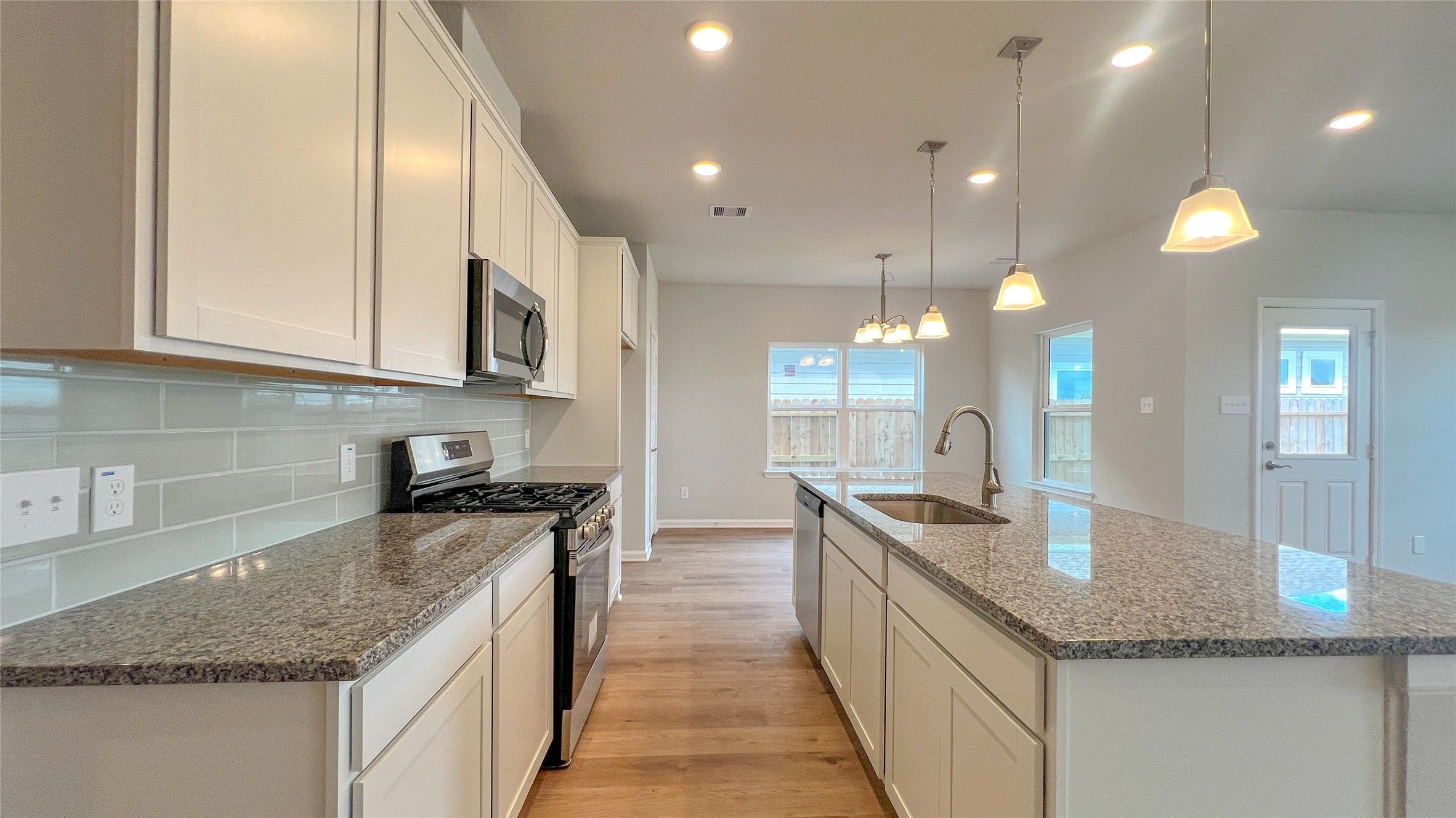 The Brambling- Kitchen. Sample floor plan image for illustration; upgrades, options, and colors may