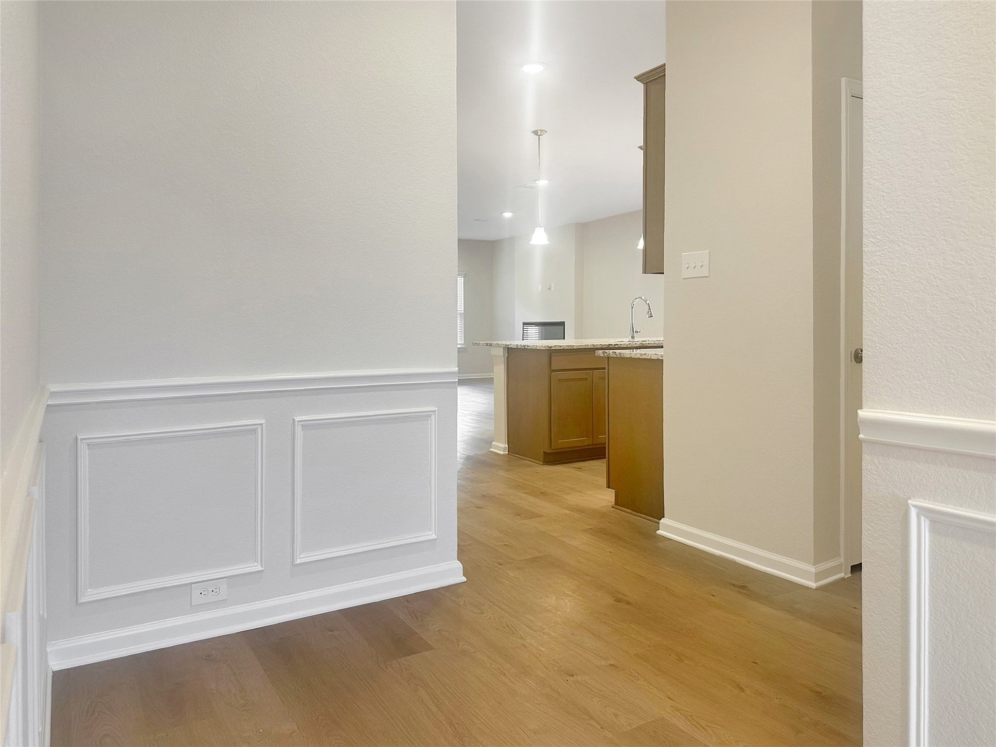 The Crawford- Foyer into Hall. Home is under construction, photos used for illustration only; actua