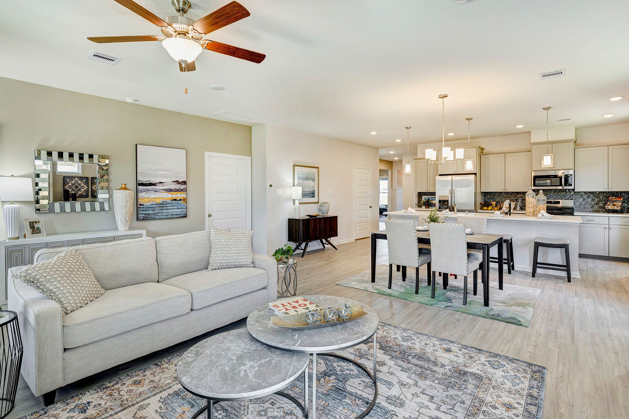 Staged model home shown for illustration only; actual features, colors, and upgrades may vary.