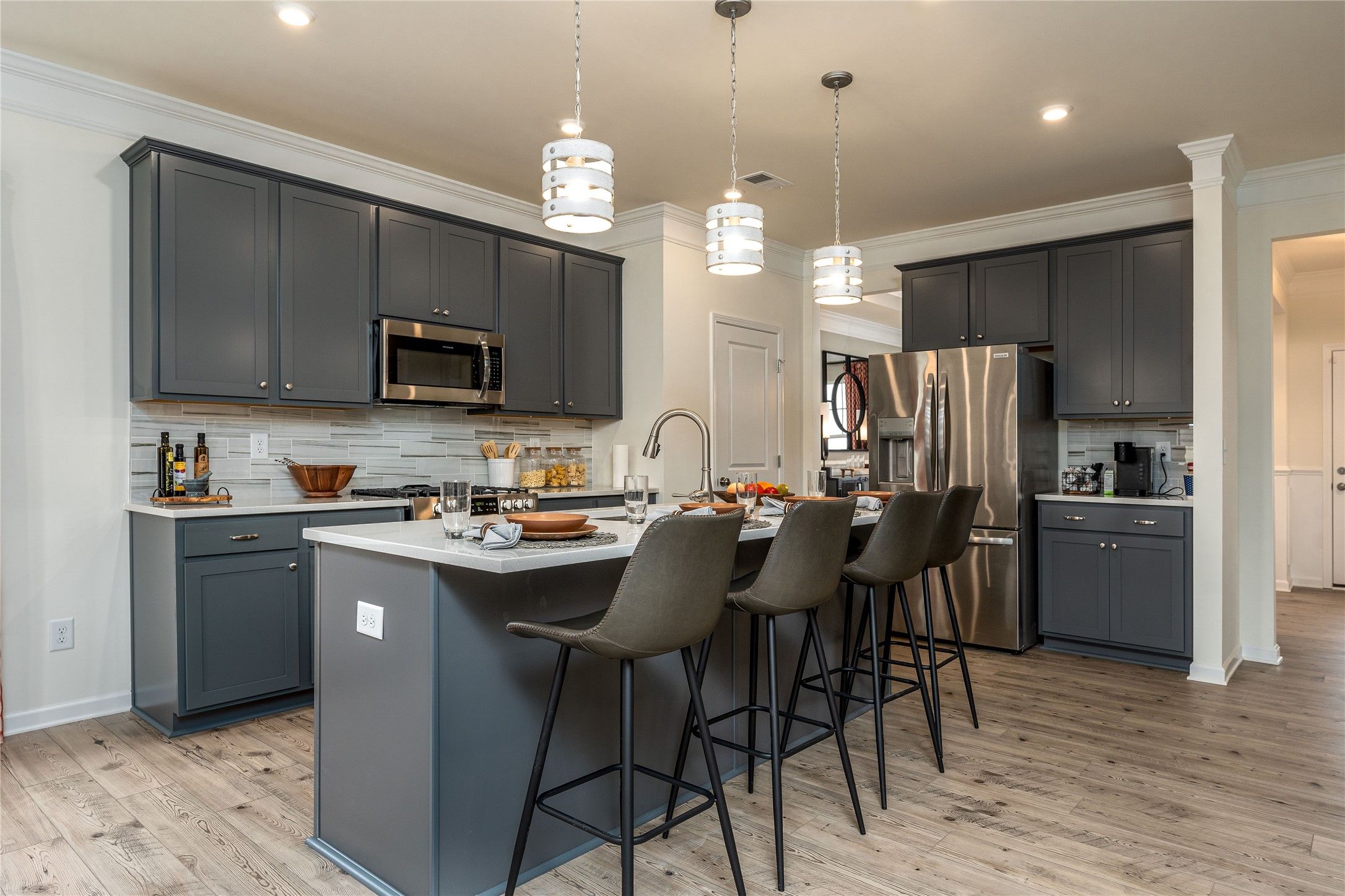 The Palmer- Kitchen. The sample image is a staged model, to be used for illustrative purposes only.