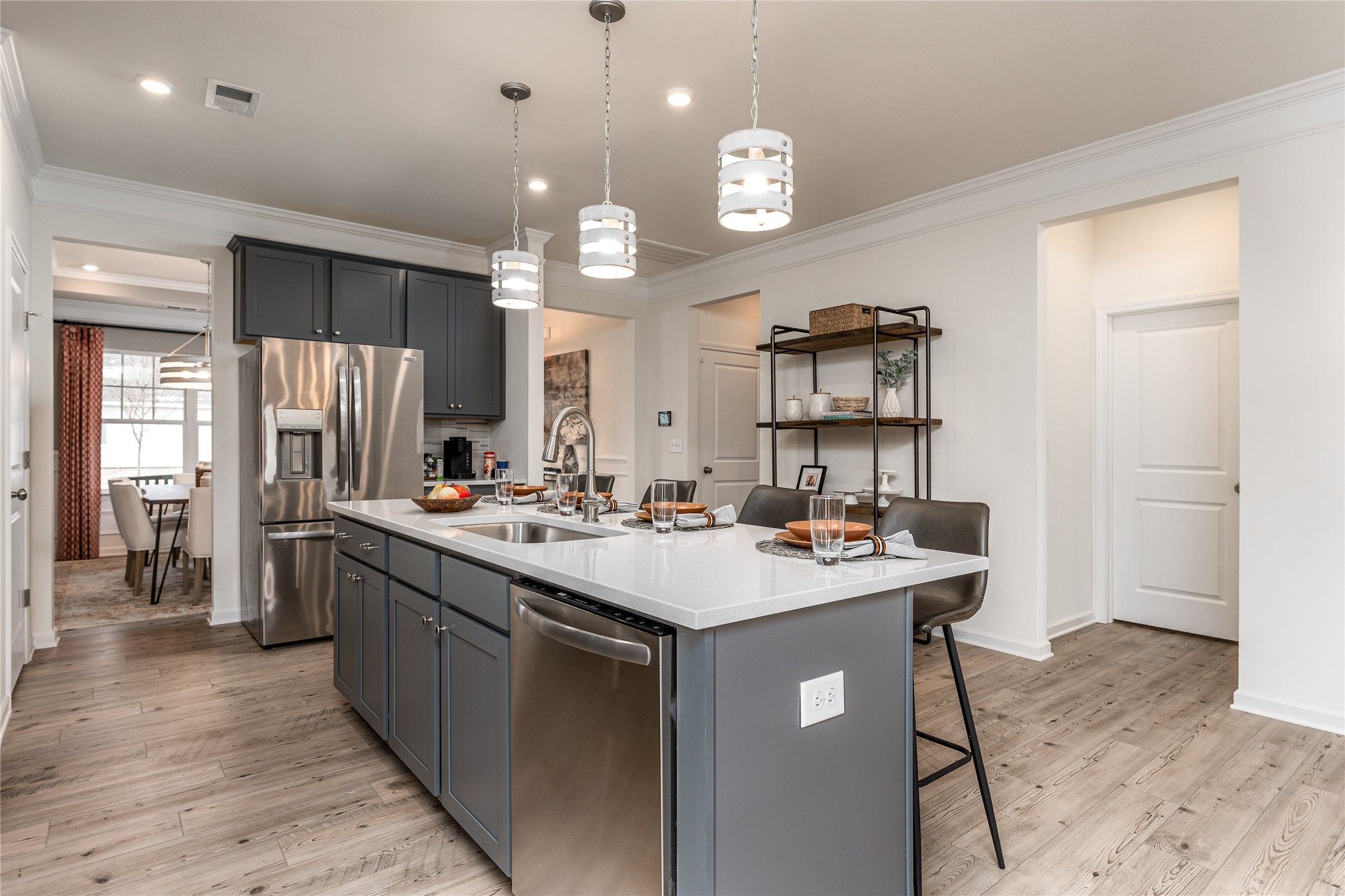 The Palmer- Kitchen. The sample image is a staged model, to be used for illustrative purposes only.