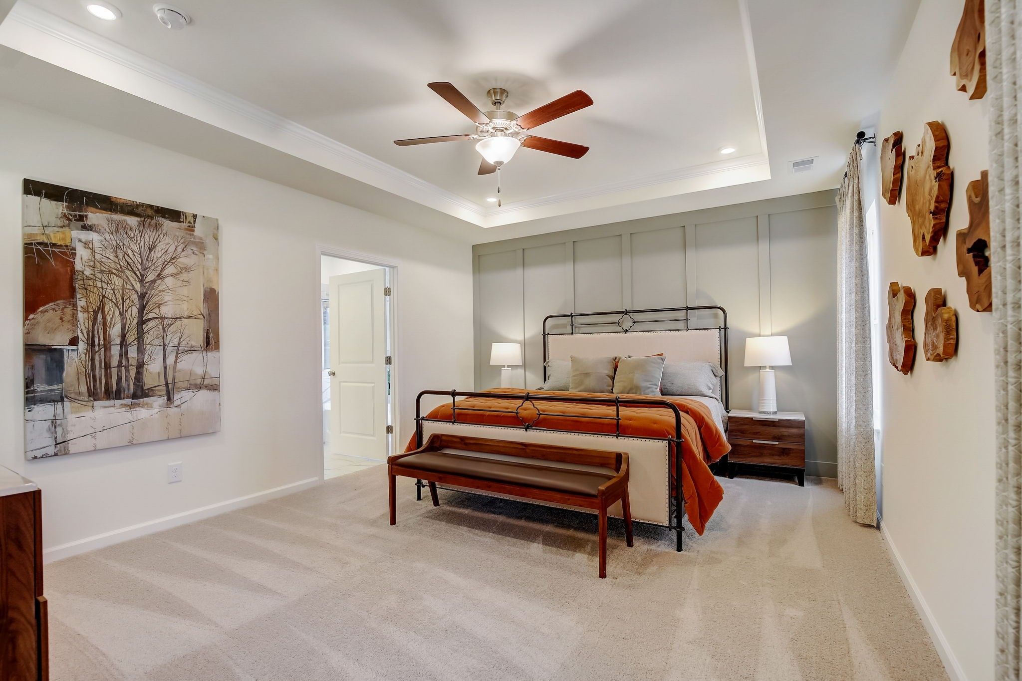 The Palmer- First Floor Primary Suite. The sample image is a staged model, to be used for illustrat