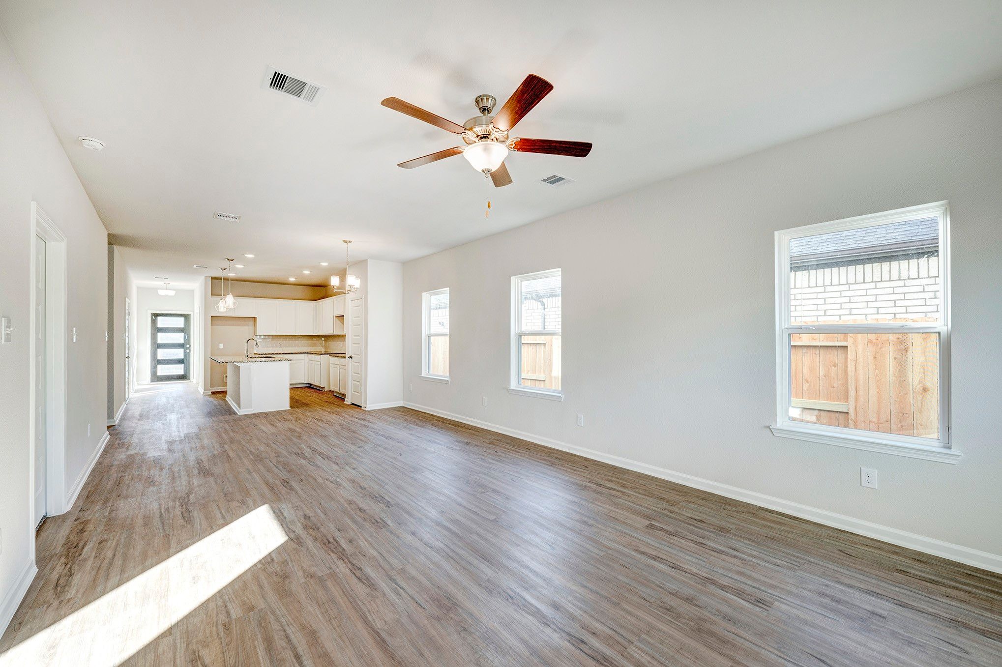 Piedmont- Family Room. Sample image for illustration; upgrades, options, and colors may vary.