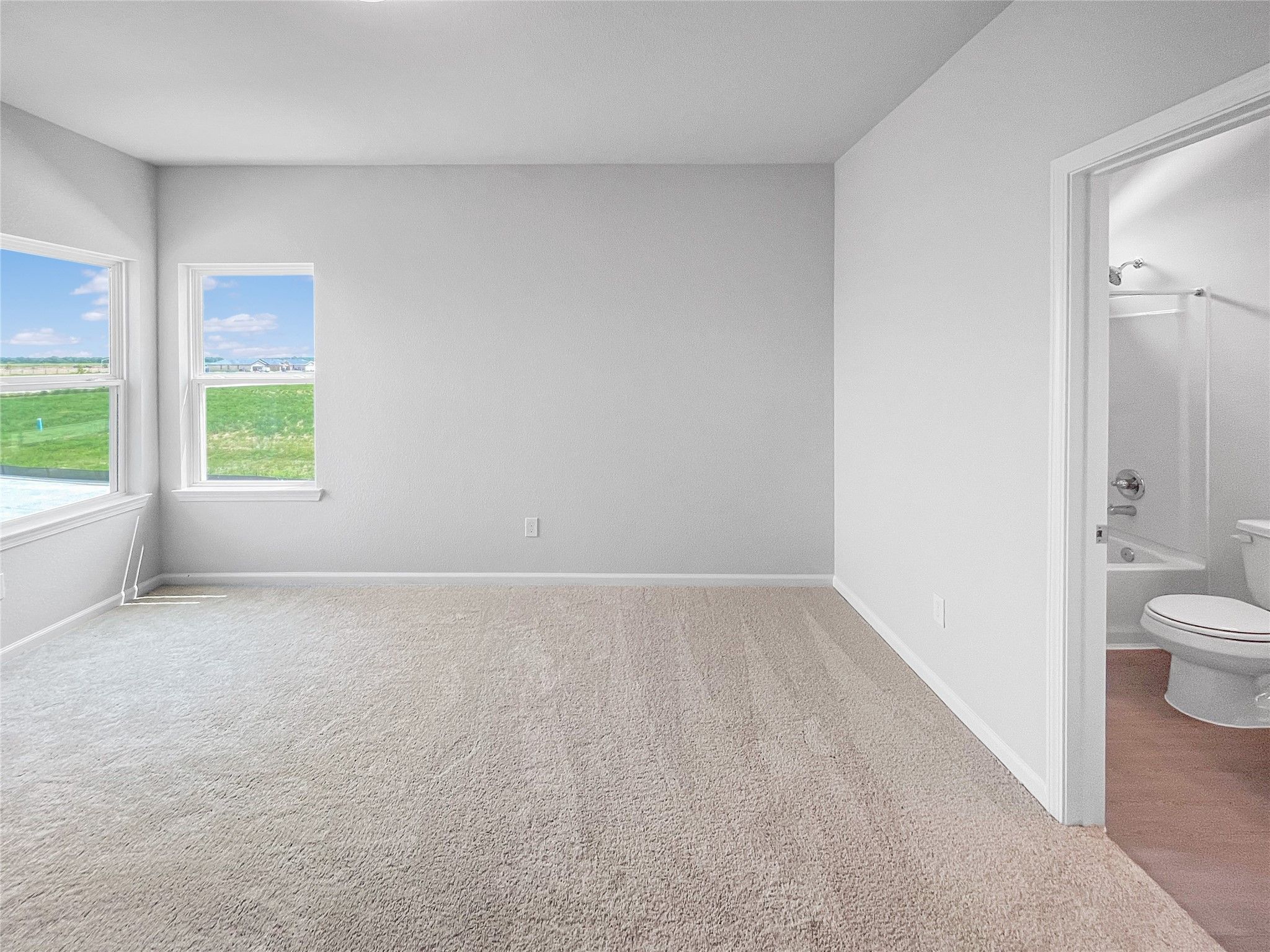 The Waring III- Upstairs Bedroom with En Suite. Sample image for illustration; upgrades, options, a