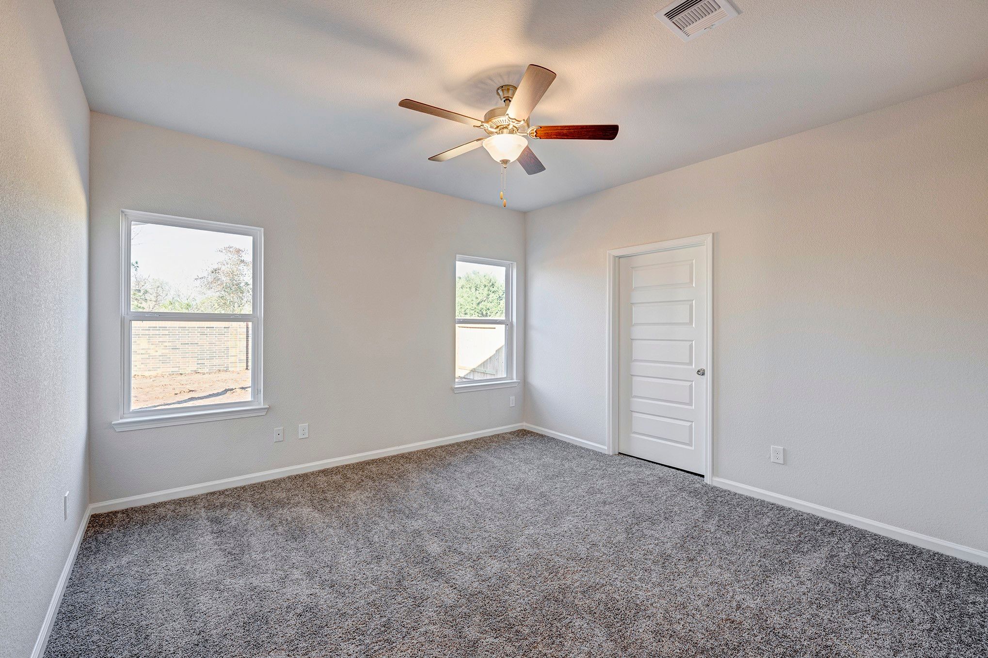 Piedmont- Primary Bedroom. Sample image for illustration; upgrades, options, and colors may vary.