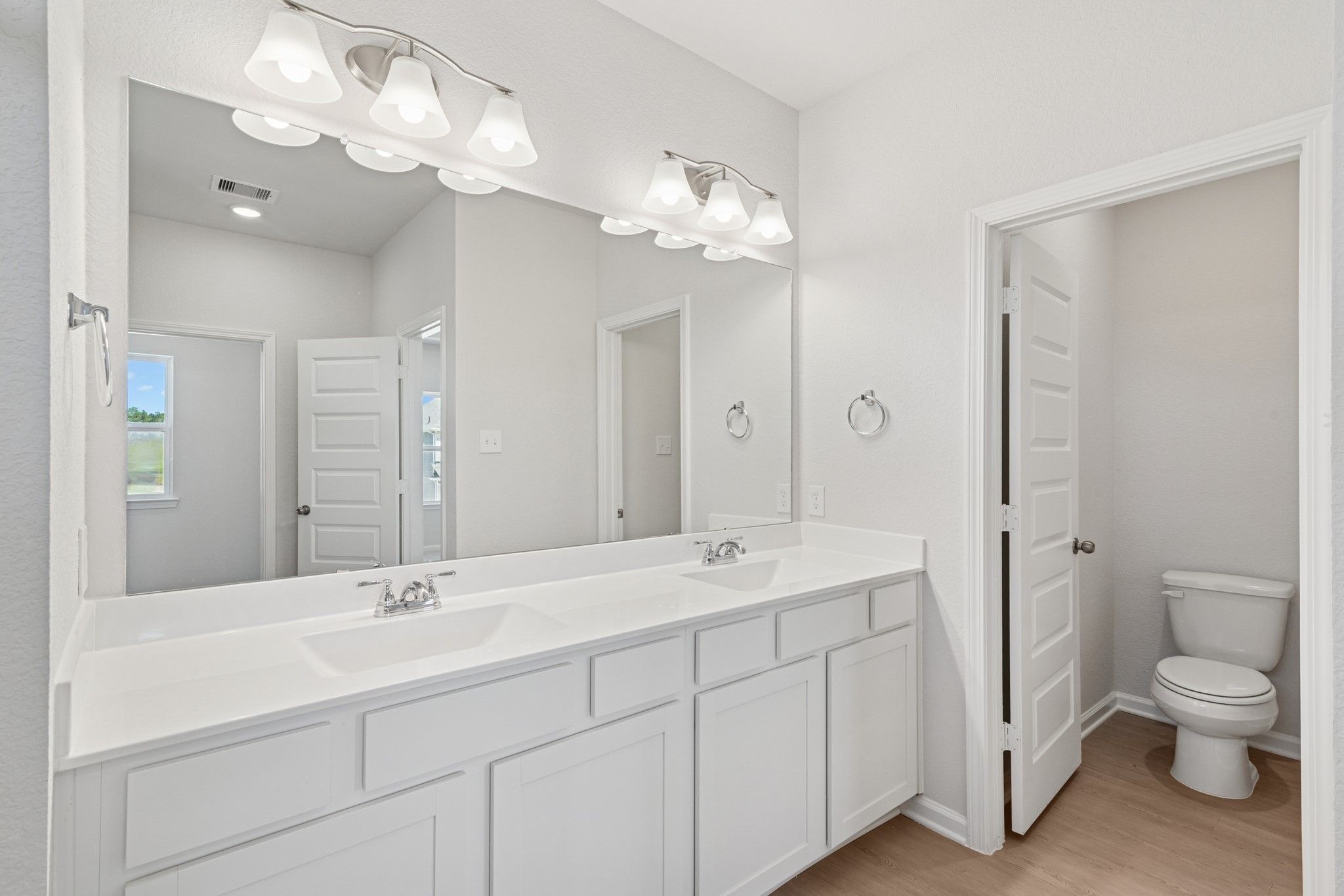 The Oriole II- Primary Bath with Dual Vanities and Large Walk-in Shower