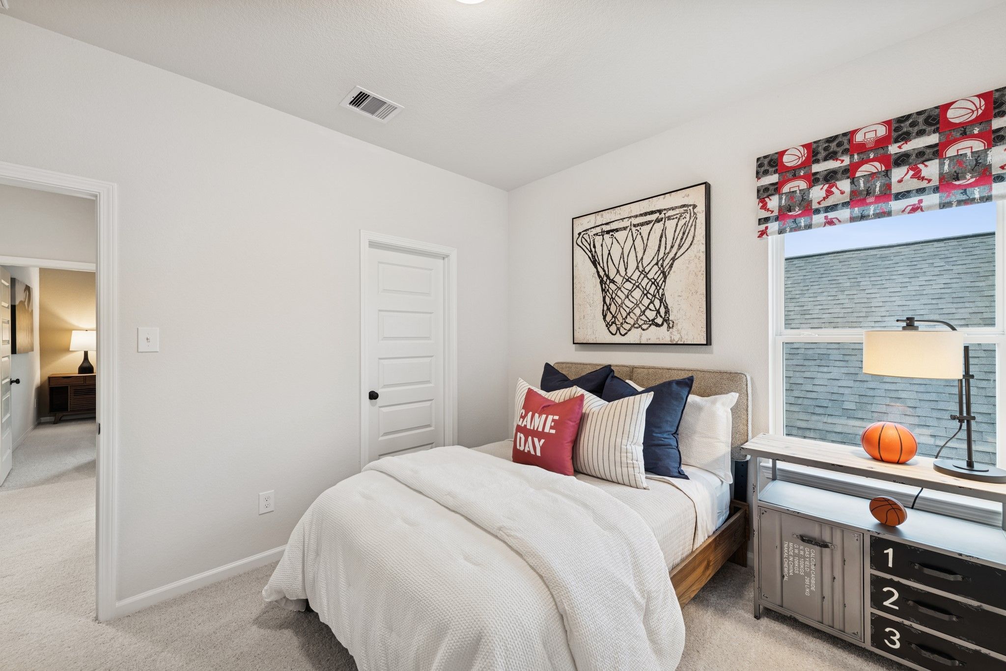 The Princeton II- Bedroom 4. Staged model home shown for illustration only; actual features, colors