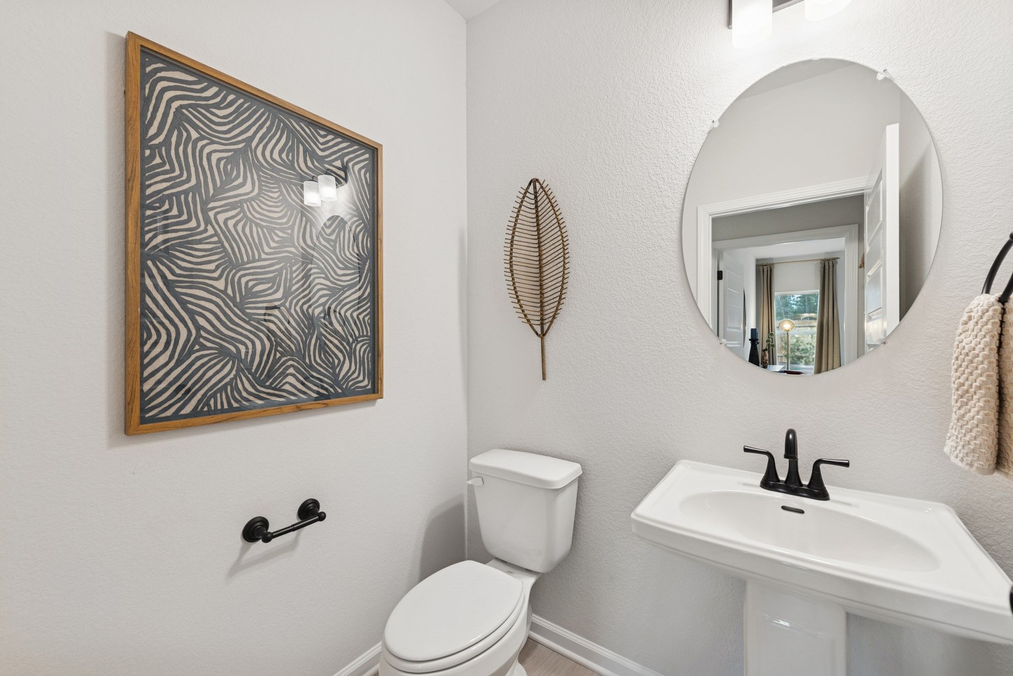 The Princeton II- Powder Bath. Staged model home shown for illustration only; actual features, colo