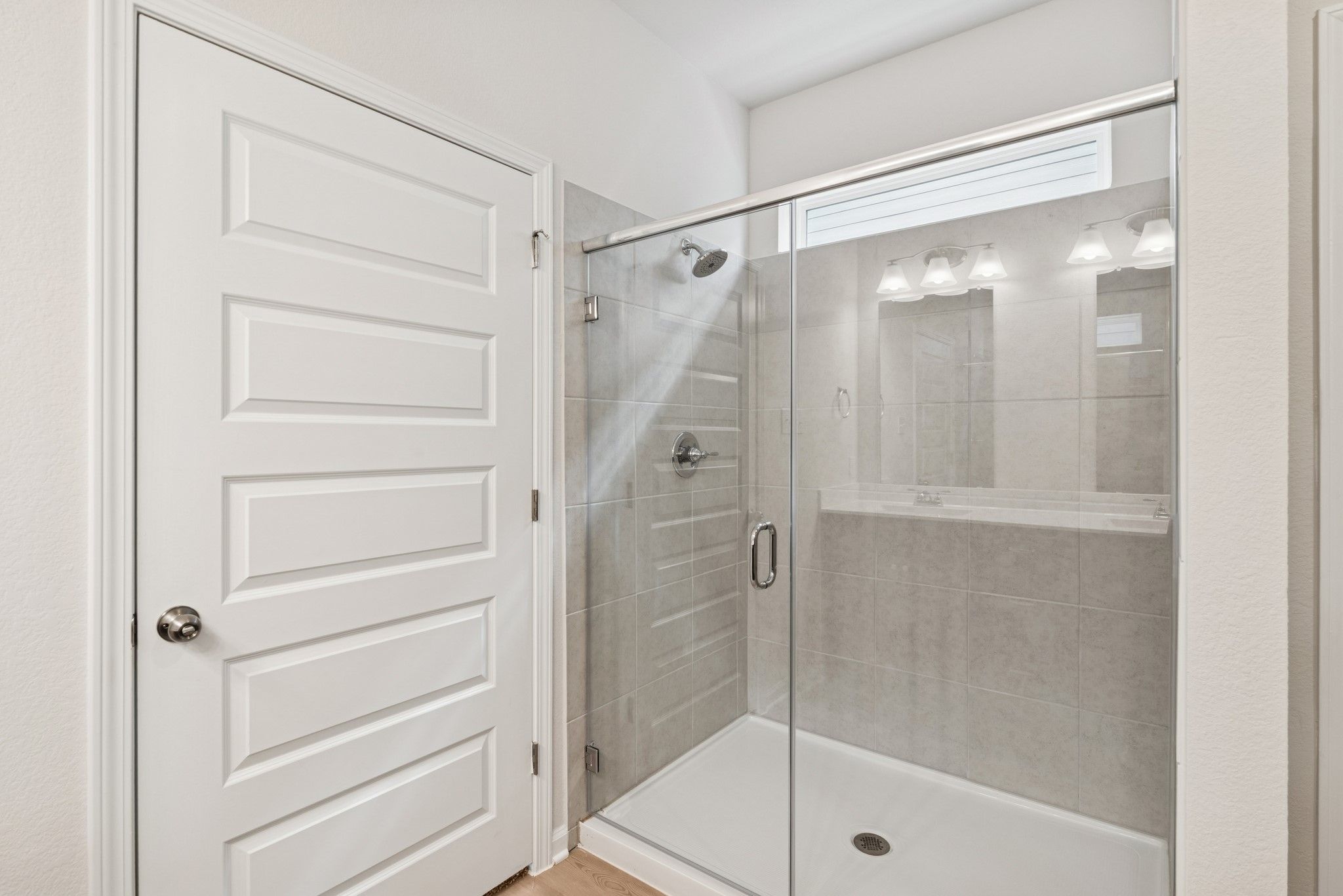 The Georgetown II- Primary Bath with Walk-In Shower. Home under construction, photo used for illust