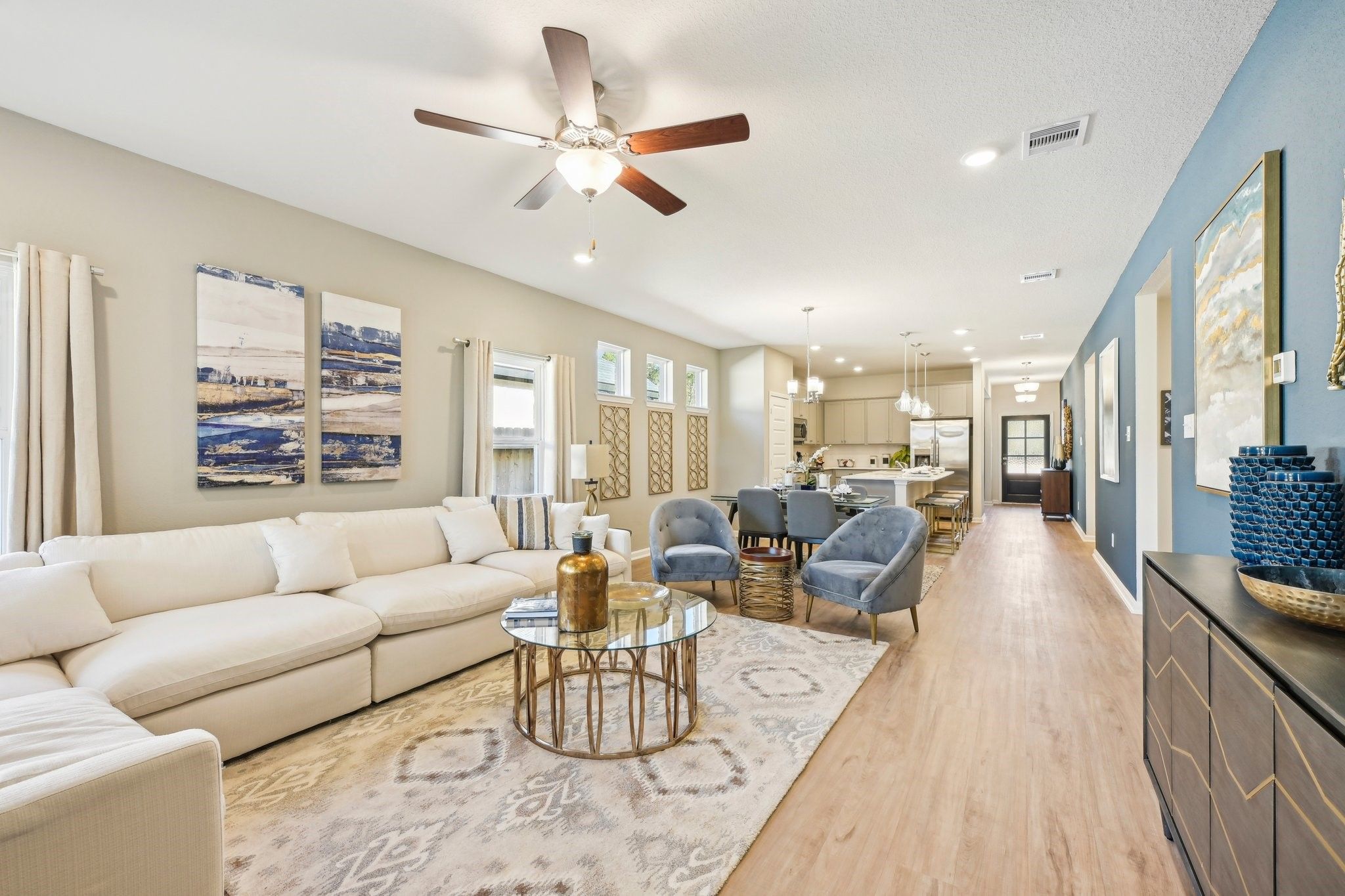 Family Room. Sample image for illustration; upgrades, options, and colors may vary.