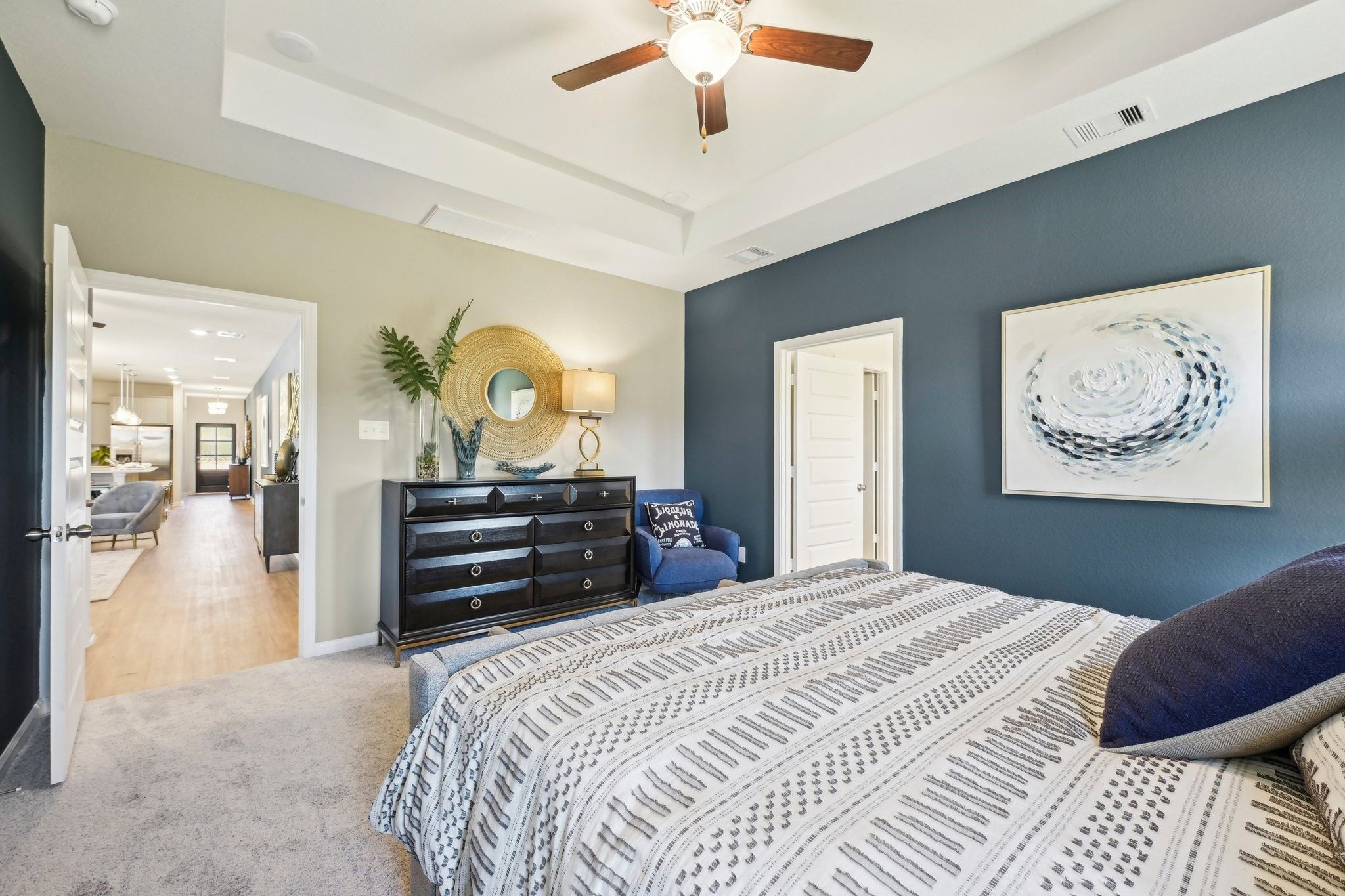 Primary Suite. Sample image for illustration; upgrades, options, and colors may vary.