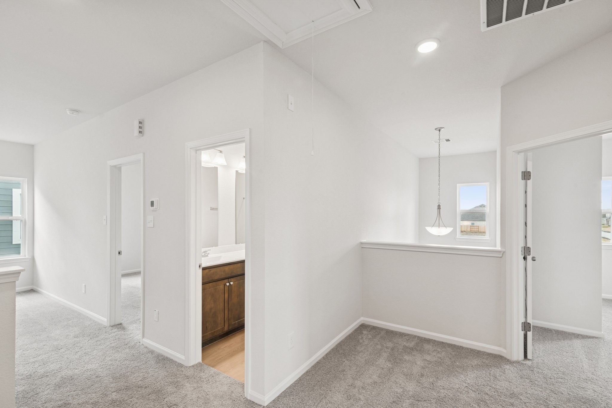 The Georgetown II- Hall to Upstairs Bedrooms and Bath 2. Home under construction, photo used for il