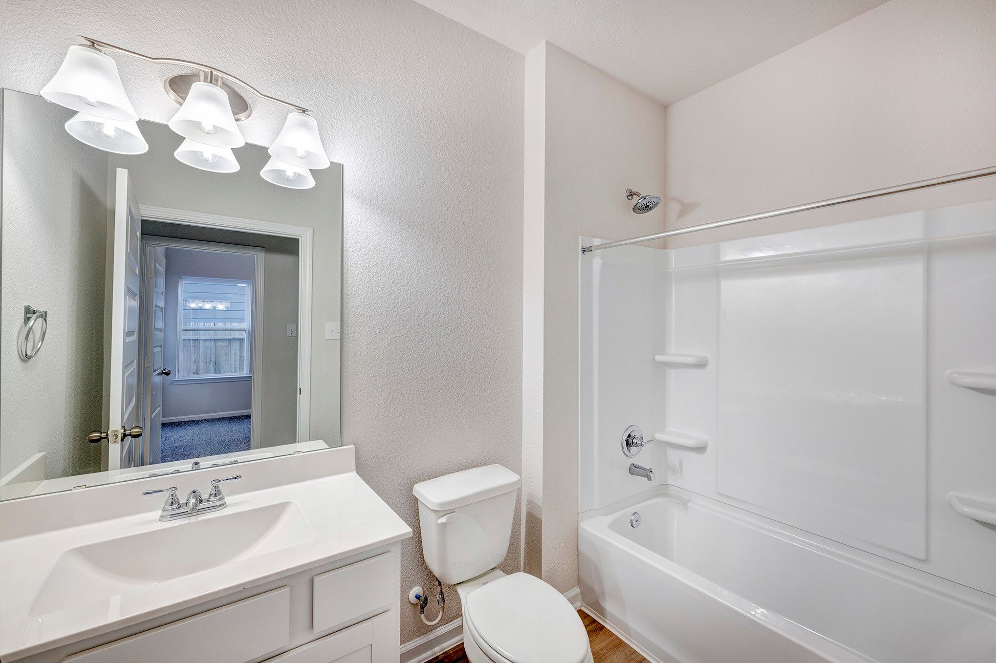 Piedmont- Hall Bath. Sample image for illustration; upgrades, options, and colors may vary.
