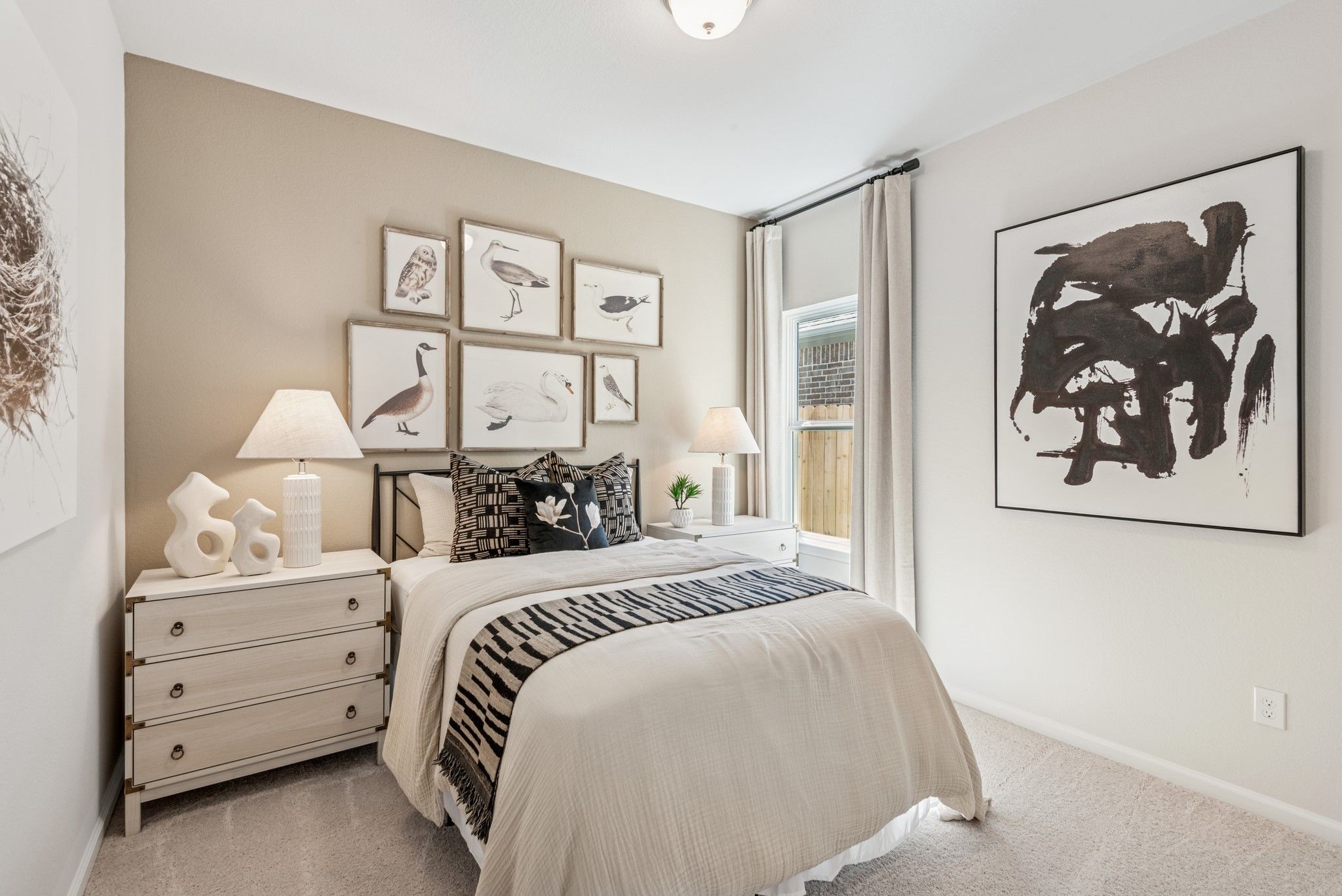 Secondary Bedroom. Staged model home shown for illustration only; actual features, colors, and upgr