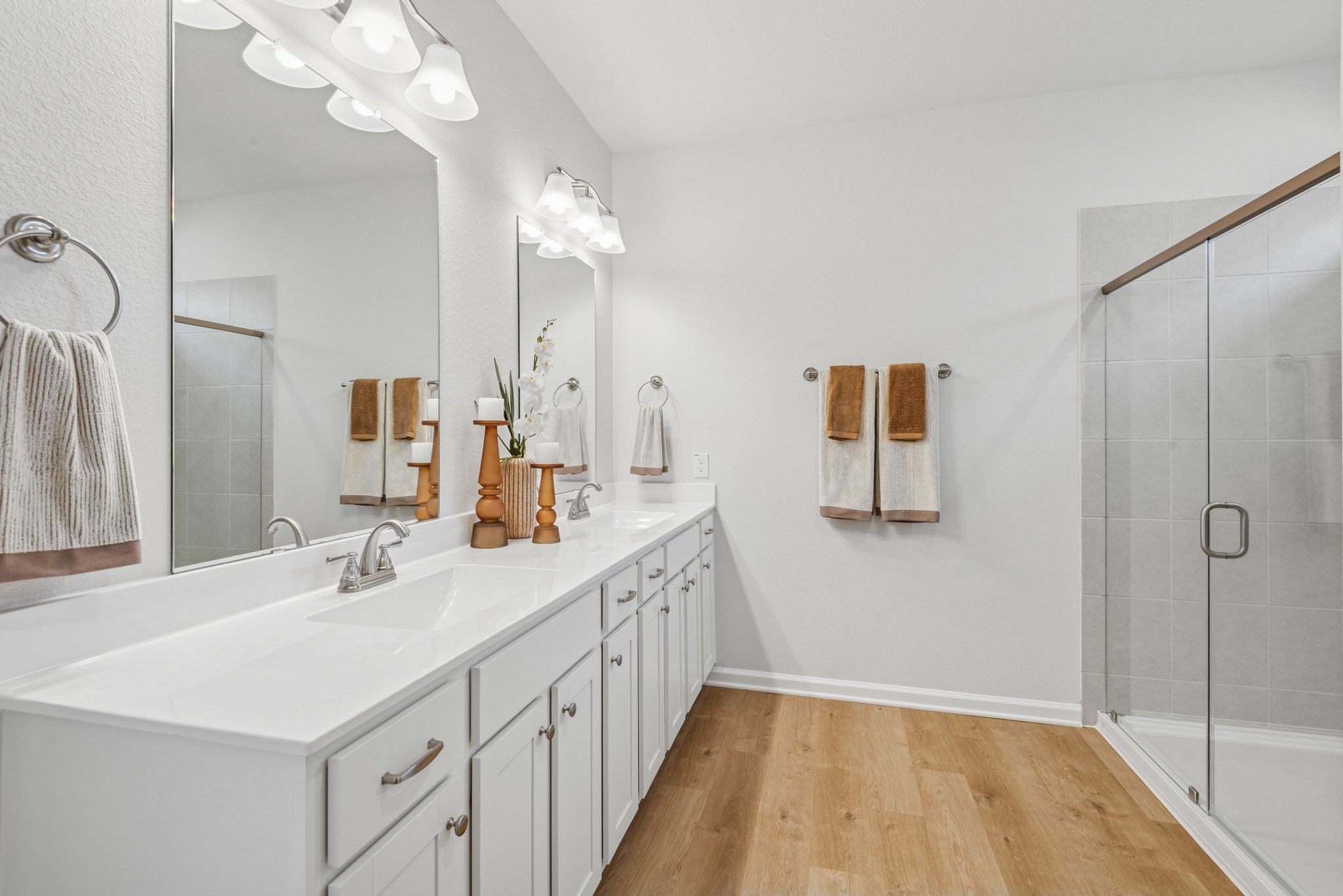 Primary Bathroom. Staged model home shown for illustration only; actual features, colors, and upgra