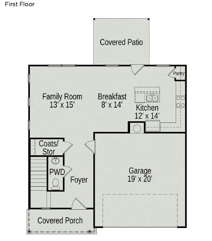 *First floor.*