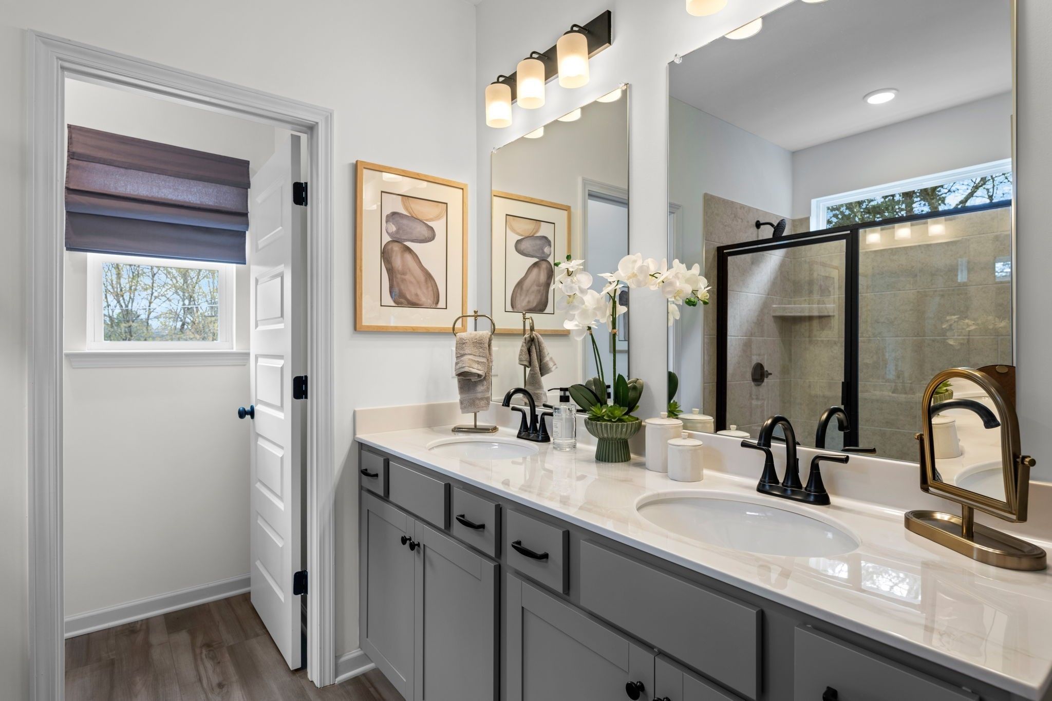**This photo is of a different home, but similar layout**
