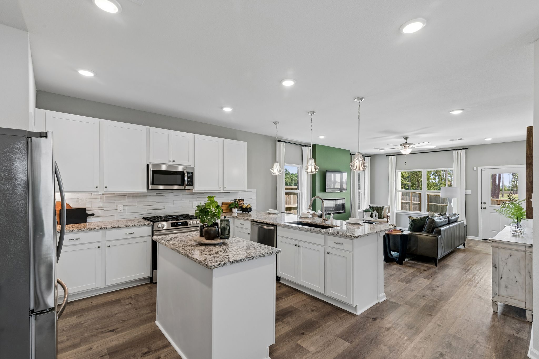 The Sparrow II- Kitchen into Family Room