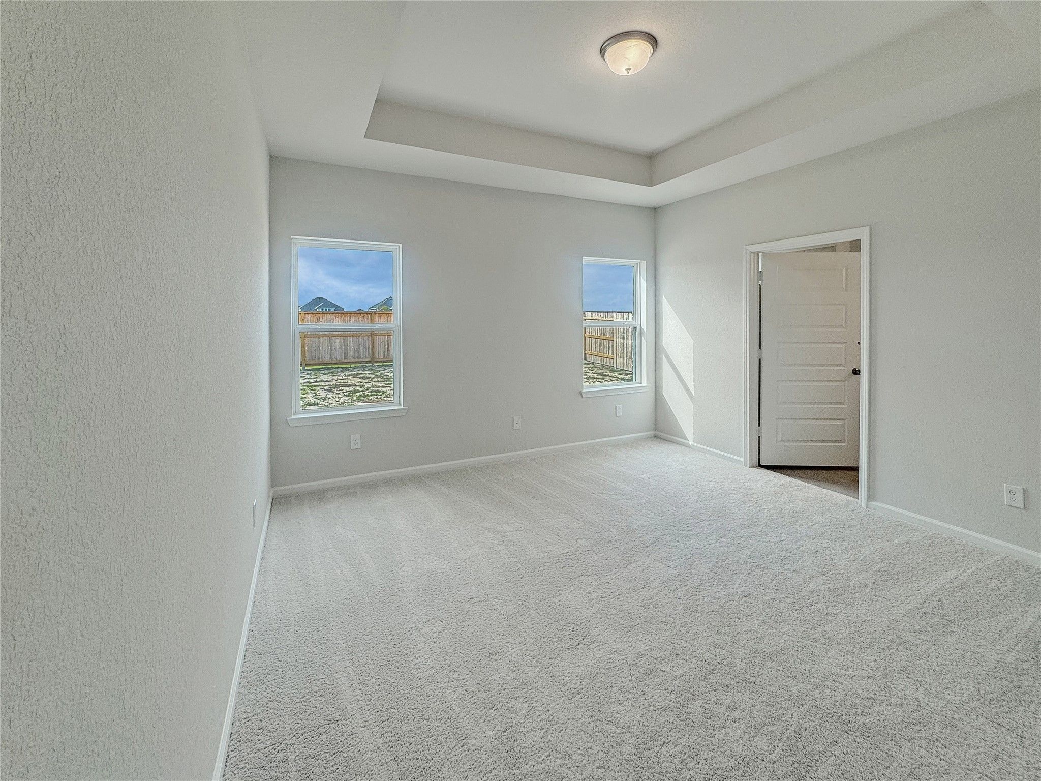 The Piedmont- Primary Bedroom with Tray Ceiling
