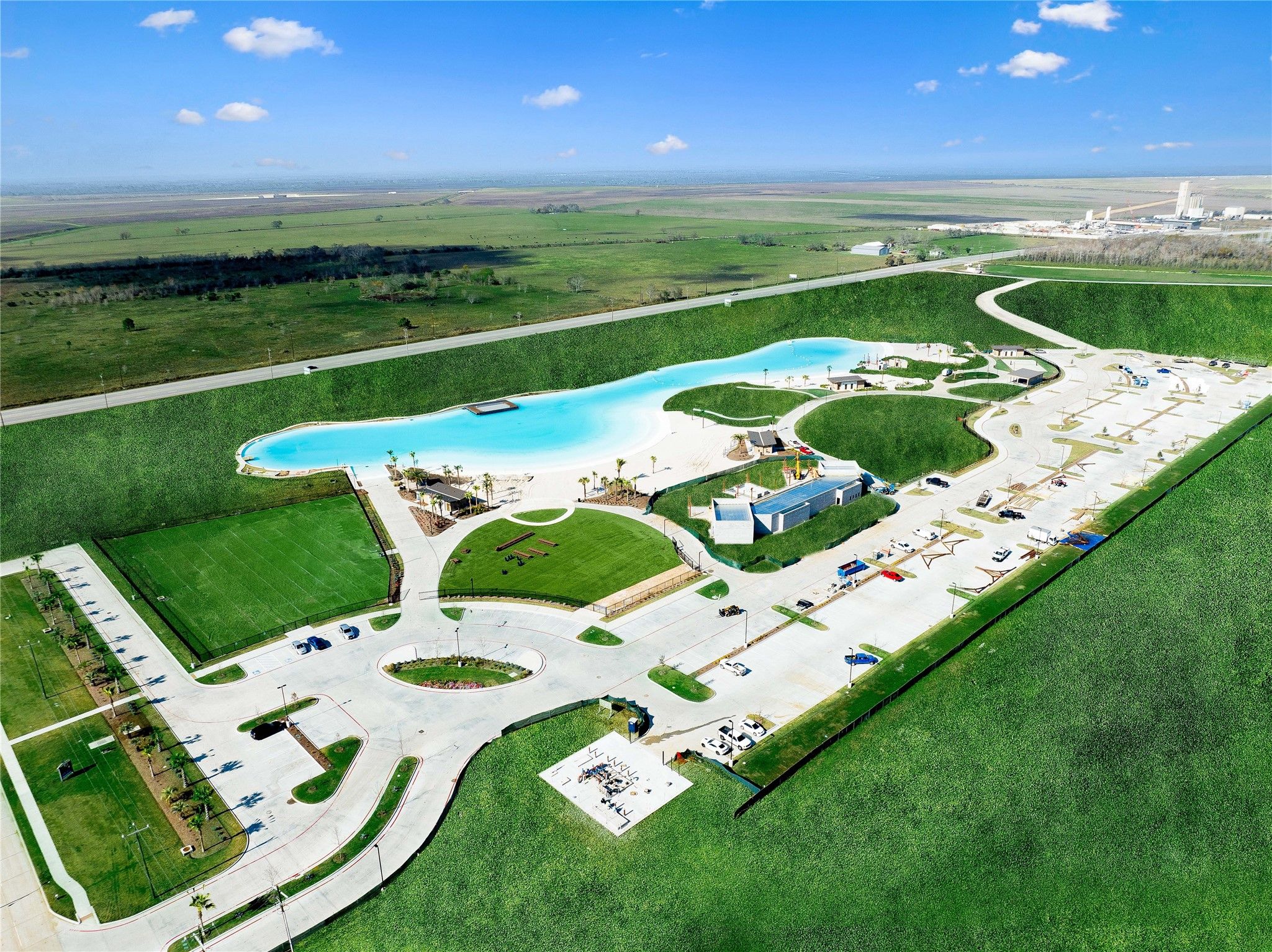 Aerial View of Angel Lagoon