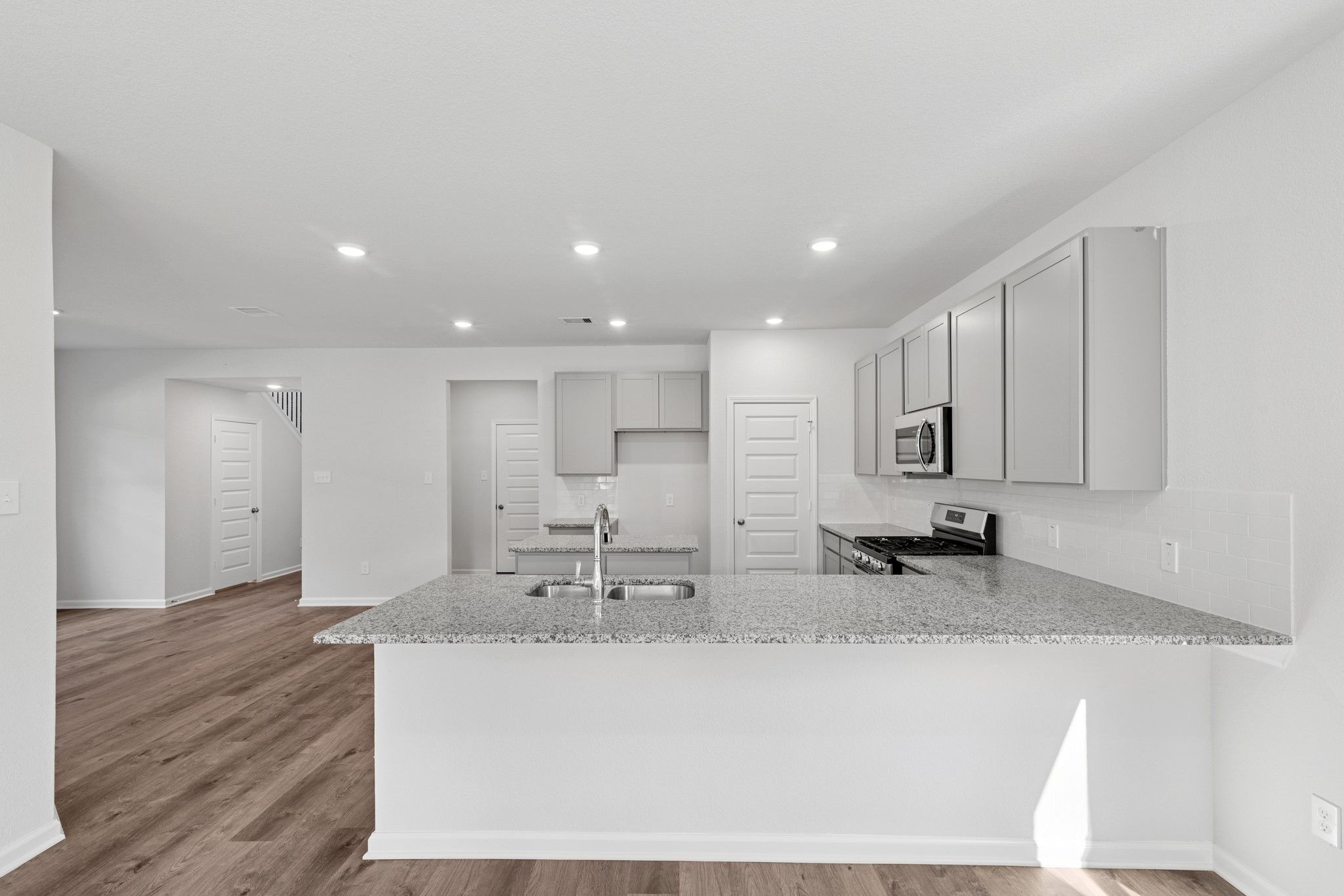 The Sparrow II- Kitchen. Sample floor plan image for illustration; upgrades, options, and colors ma