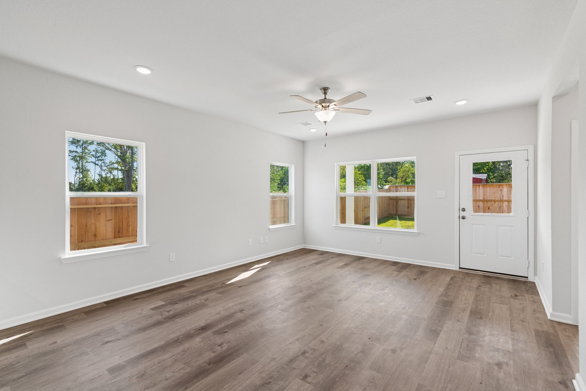 The Sparrow II- Family Room. Sample floor plan image for illustration; upgrades, options, and color