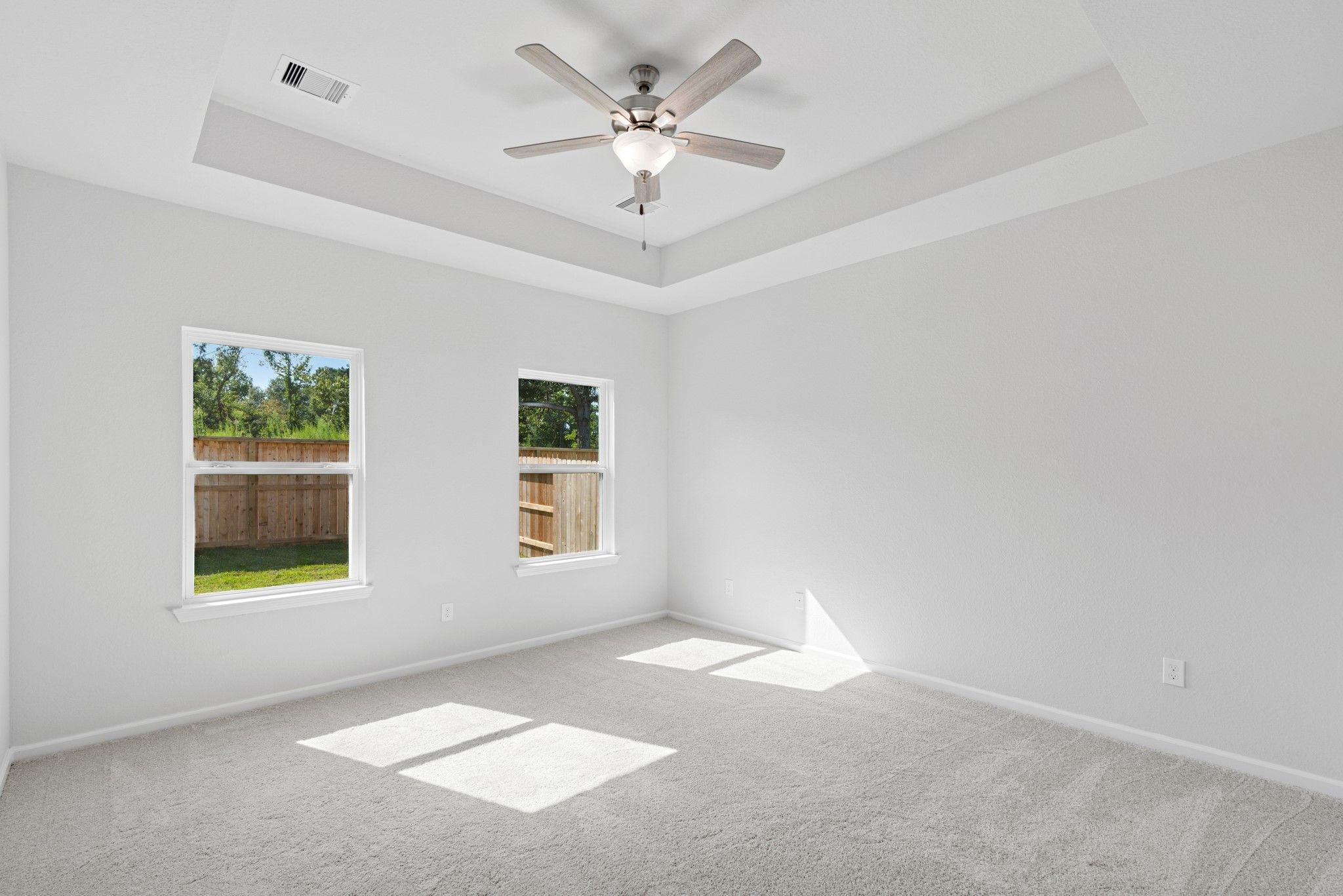 The Sparrow II- Primary Suite, Tray Ceiling not Included. Sample floor plan image for illustration;