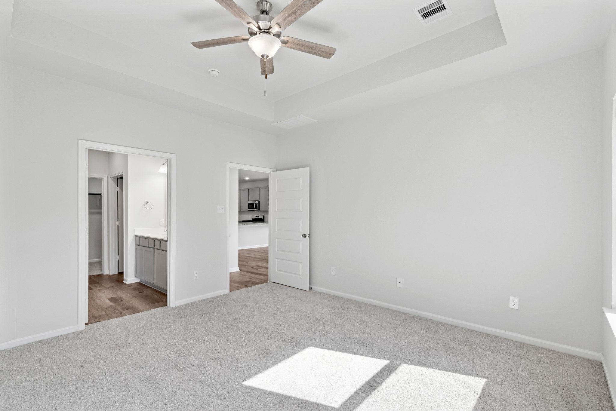 The Sparrow II- Primary Suite, Tray Ceiling not Included. Sample floor plan image for illustration;