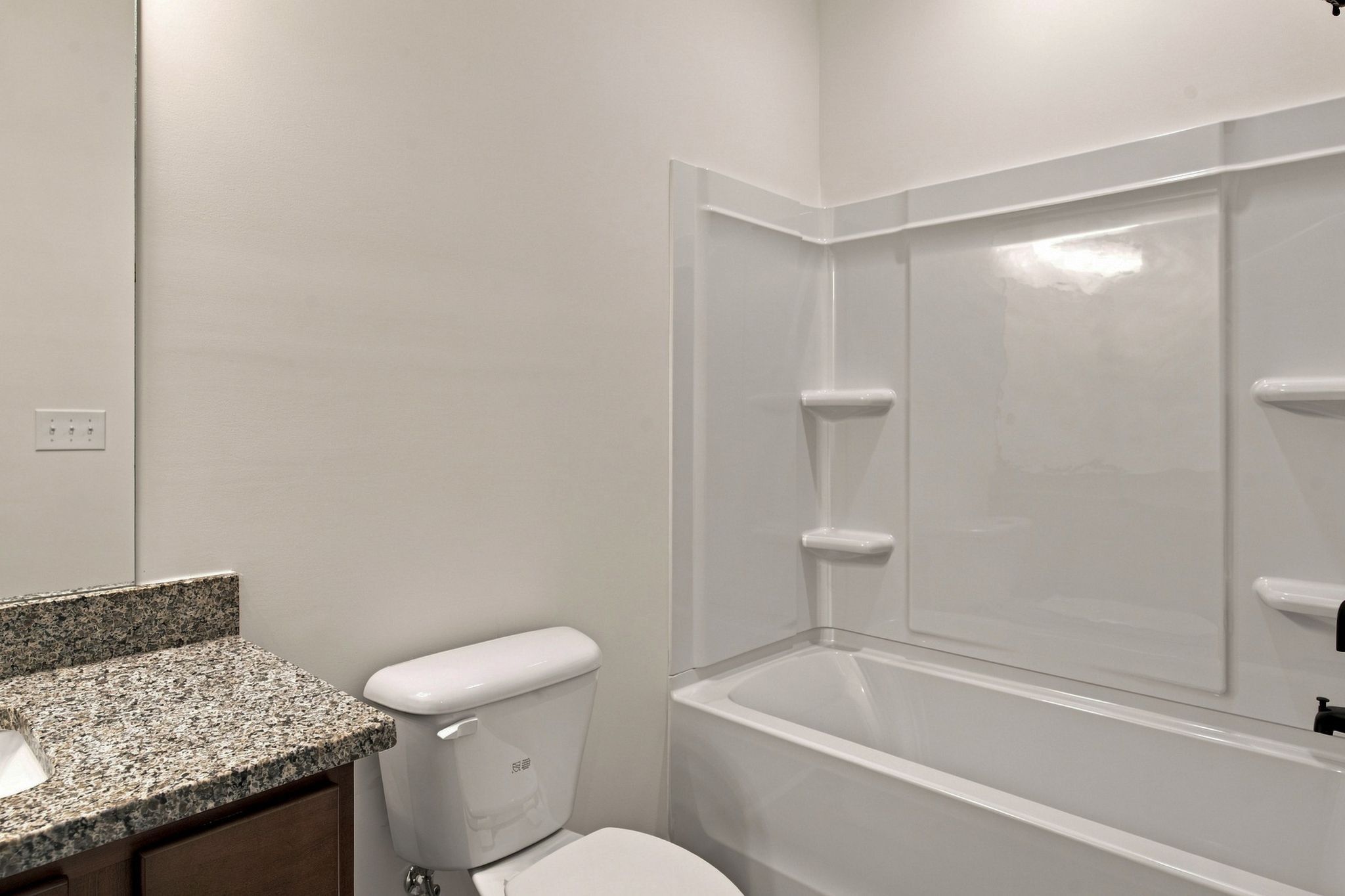 These pictures are of another unit of the same floor plan. Design selections will vary.