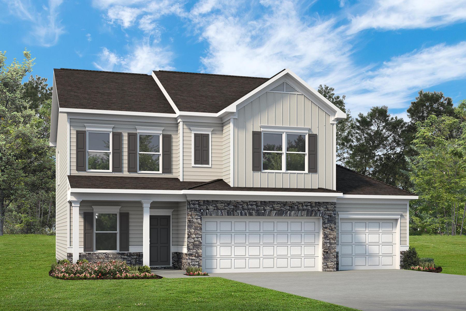 The Coleman E 3-Car Garage