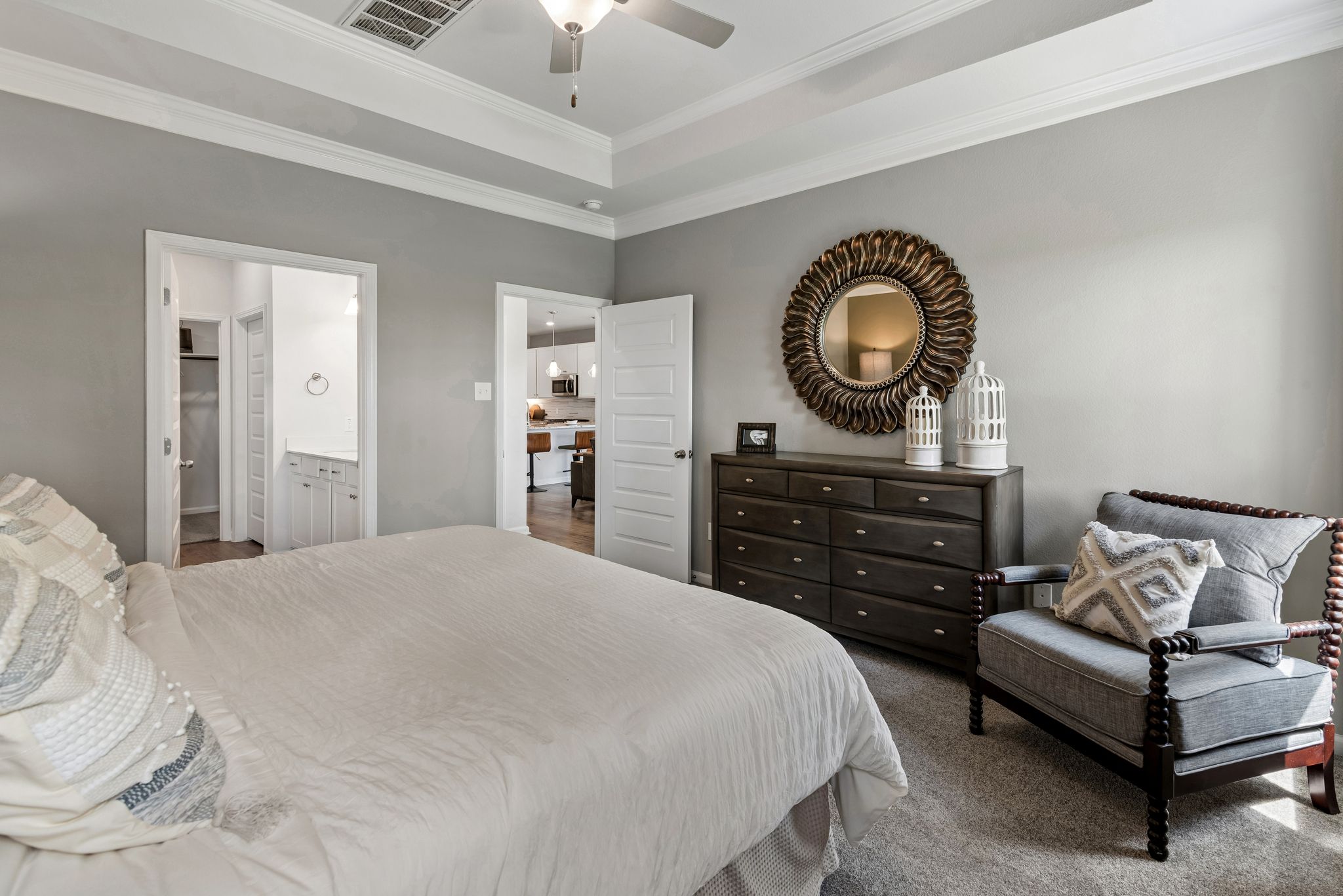 The Sparrow II- Primary Suite with Tray Ceiling