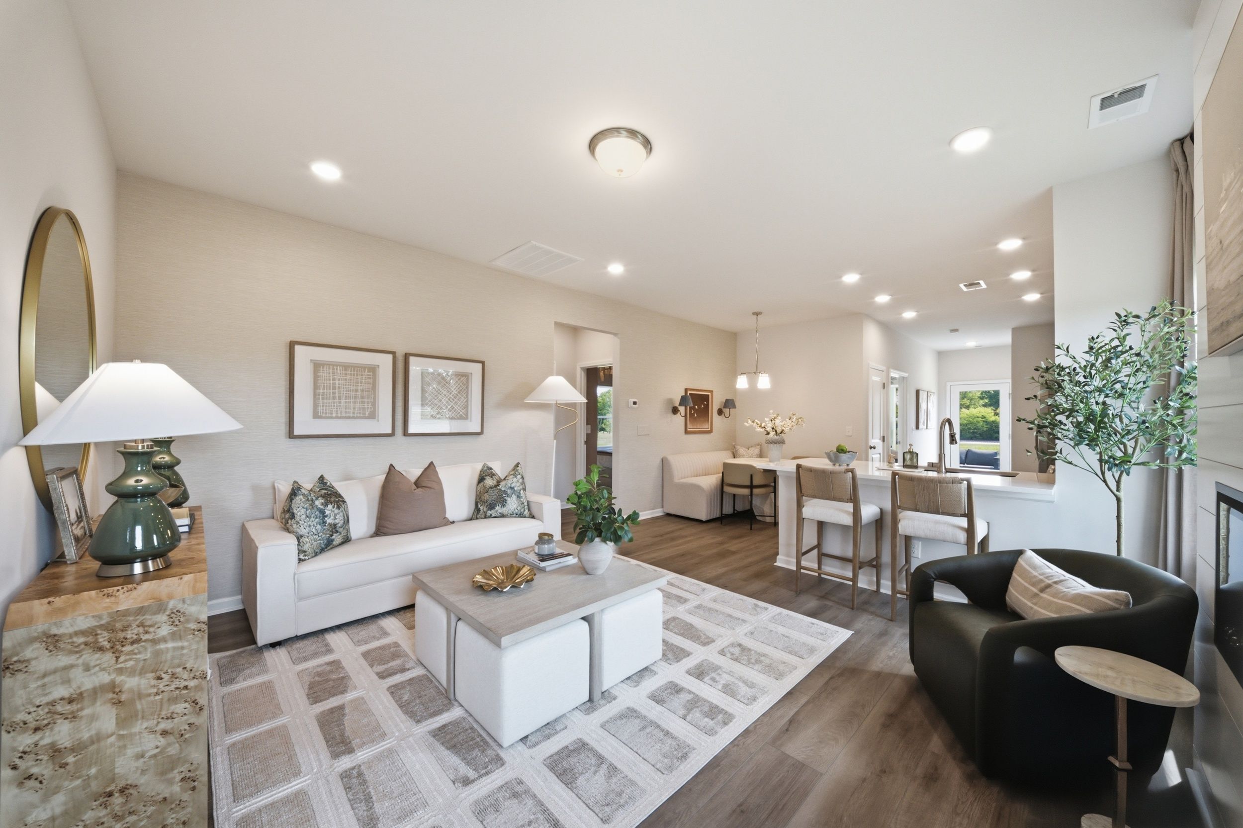 The Ryman Living Room and Kitchen