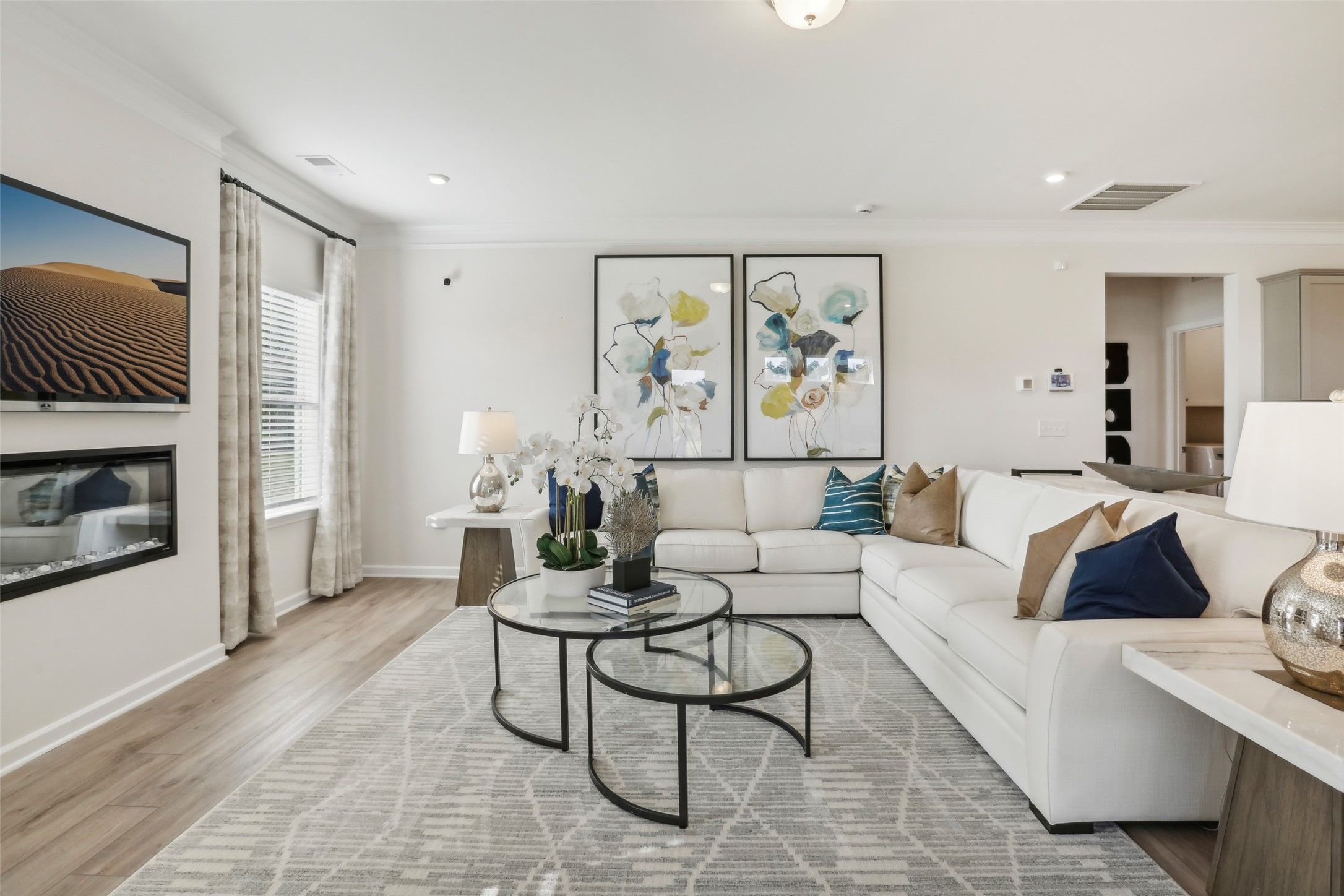The Avondale-Family Room. Sample image for illustration; upgrades, options, and colors may vary.