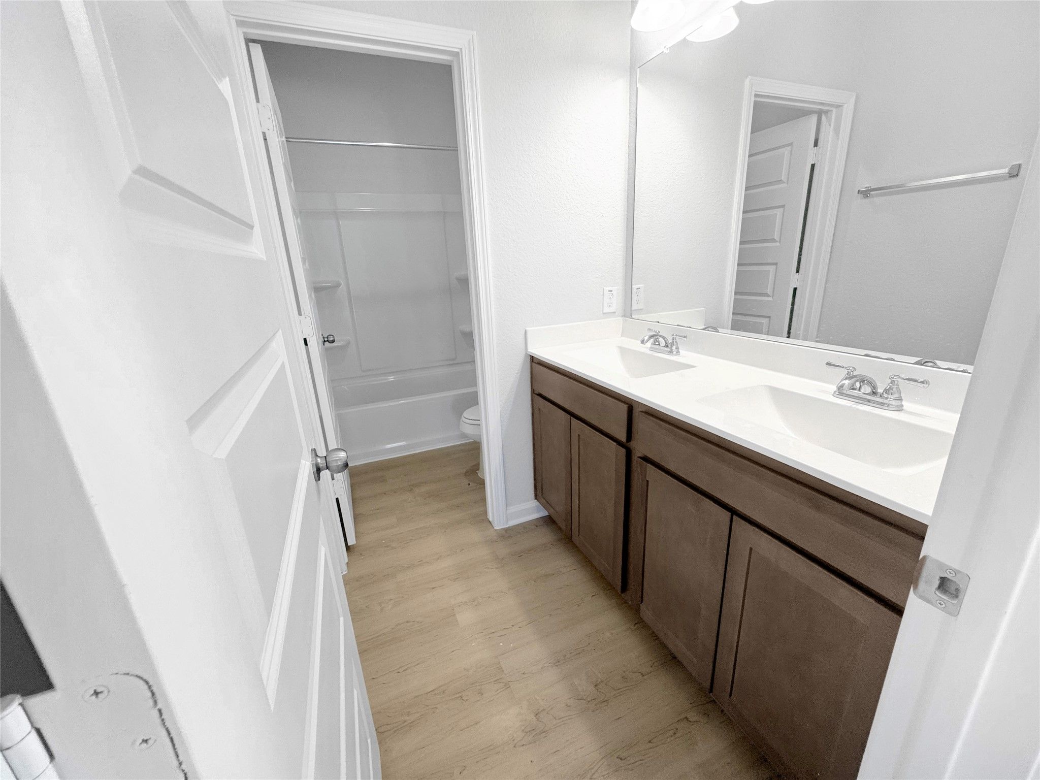 The Waring III- Hall Bath Upstairs. Under construction, options, upgrades and colors will vary.