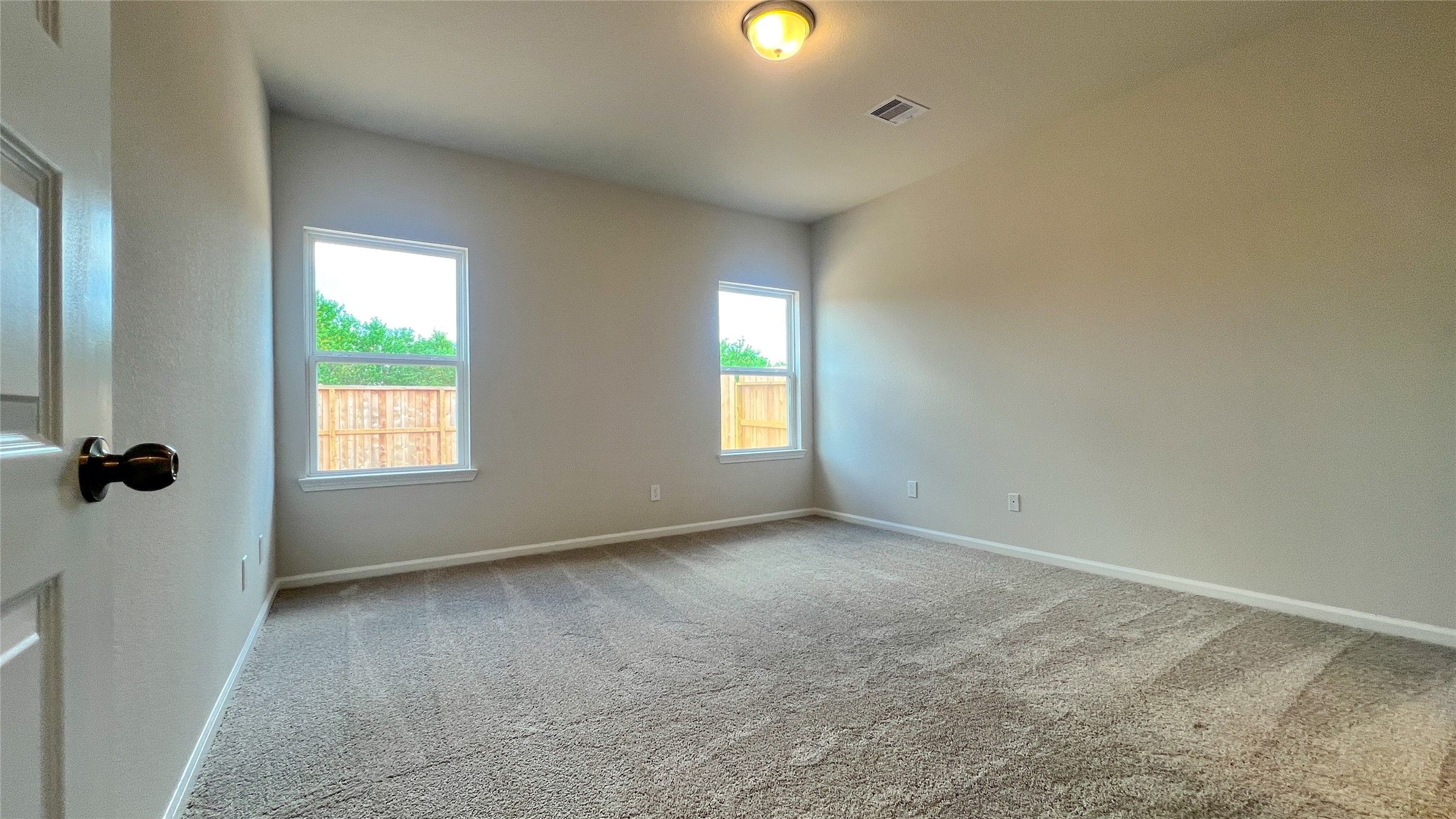 The Sparrow II- Primary Bedroom Suite. Sample floor plan image for illustration; upgrades, options,