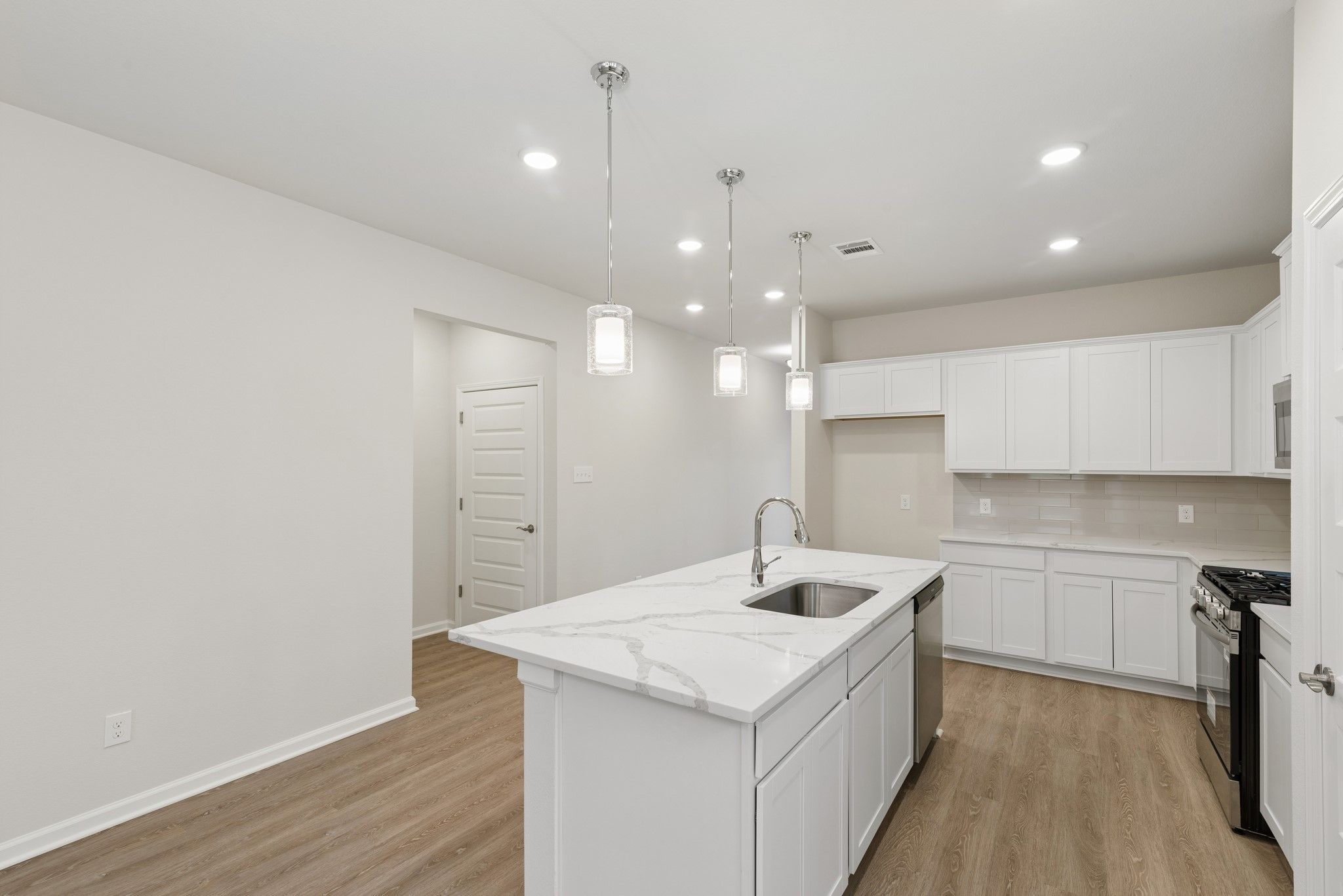 The Oakshire II- Kitchen Alternate Angle.  Sample image for illustration; upgrades, options, and co