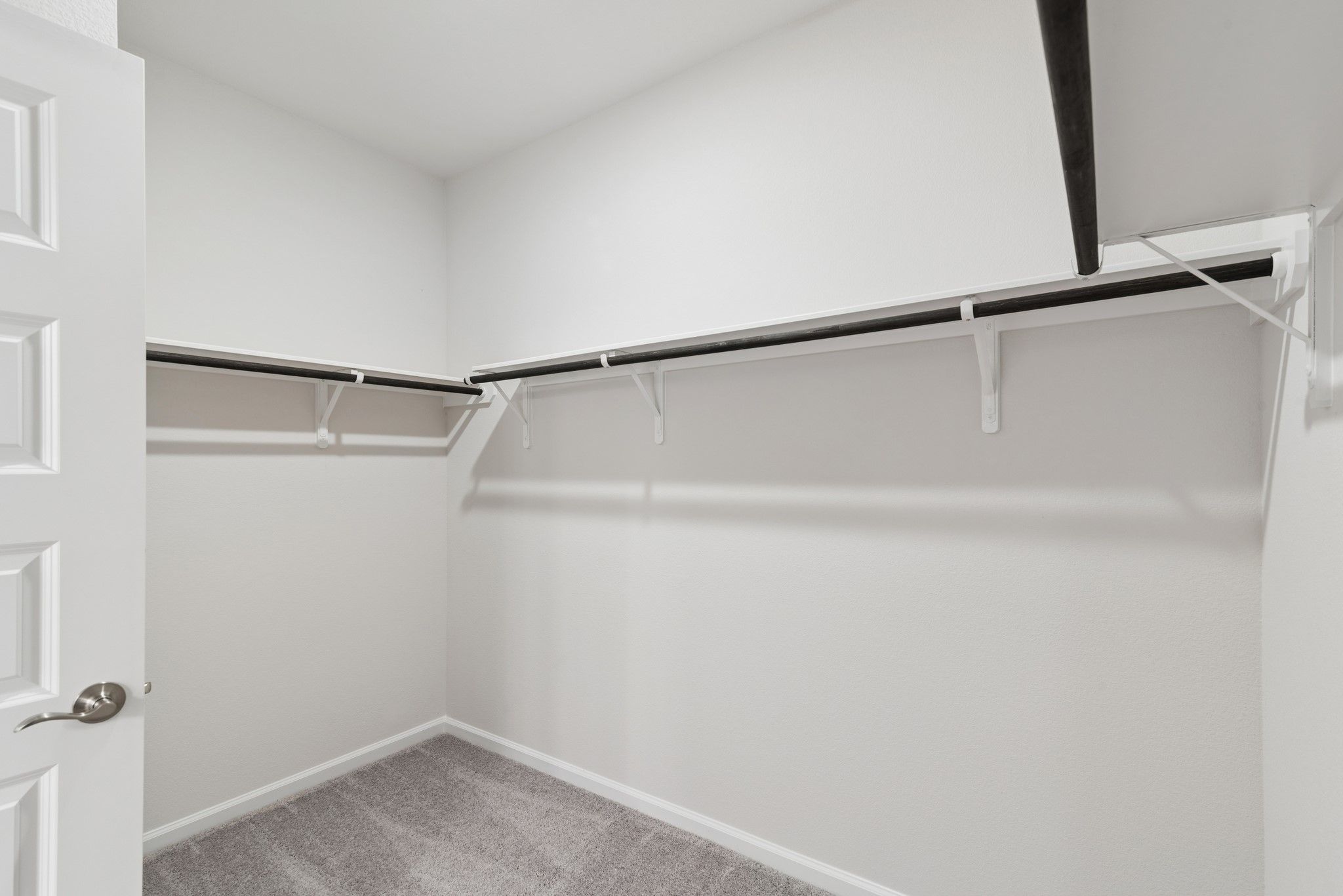 The Oakshire II- Primary Bedroom Closet.  Sample image for illustration; upgrades, options, and col