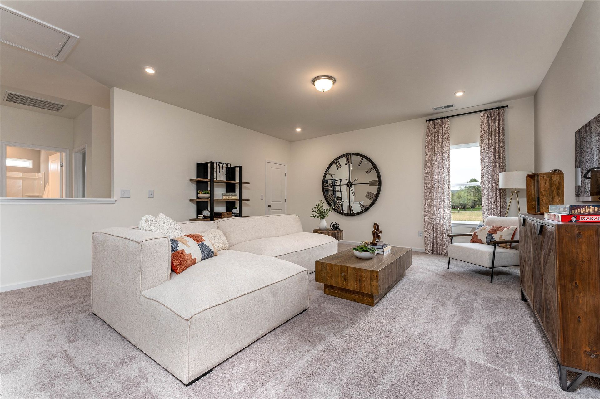 The Palmer- Loft/Game Room. The sample image is a staged model, to be used for illustrative purposes only. Upgrades, options, and colors will vary.