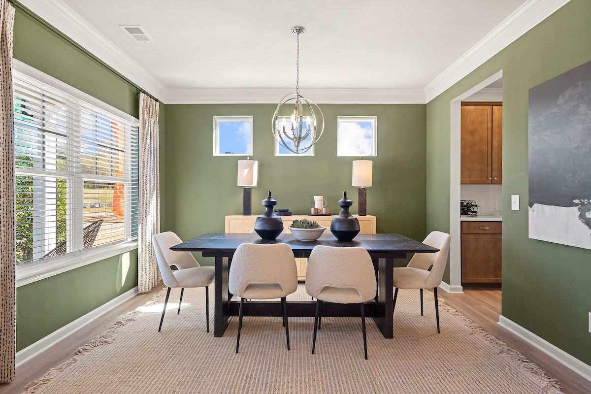 The James- Dining Room. Home under construction, sample image for illustration; upgrades, options, and colors may vary.