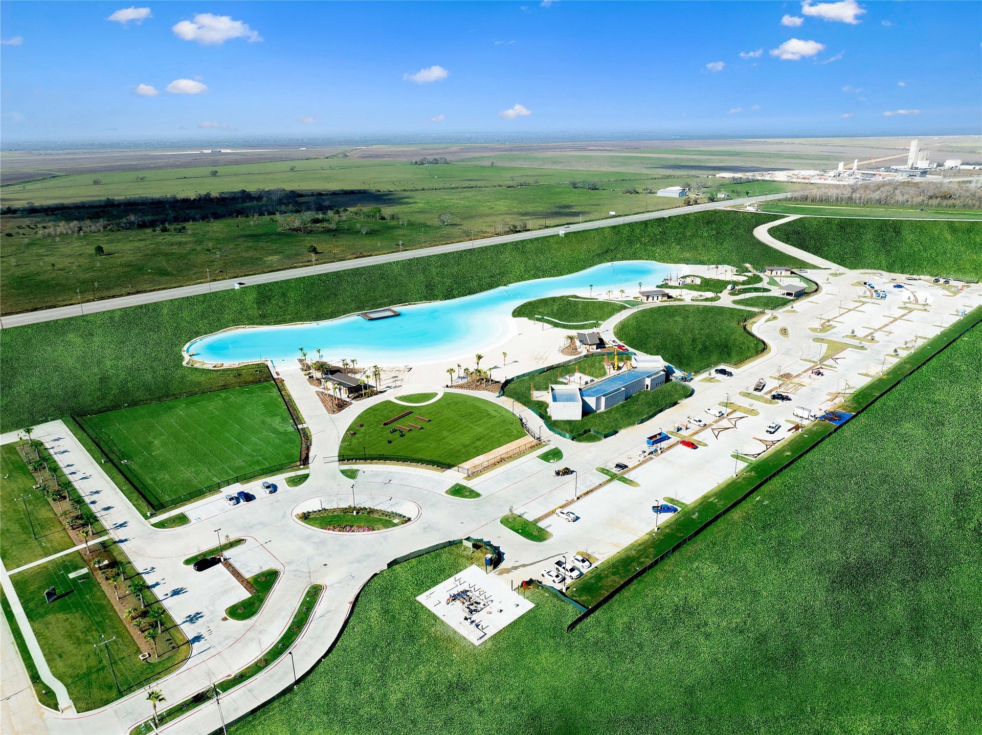 Aerial View of Angel Lagoon
