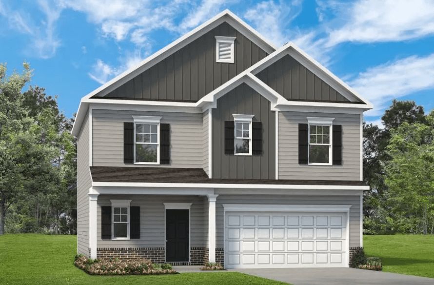 The Benson II Plan at Silver Trace Commons in Dallas, GA by Smith